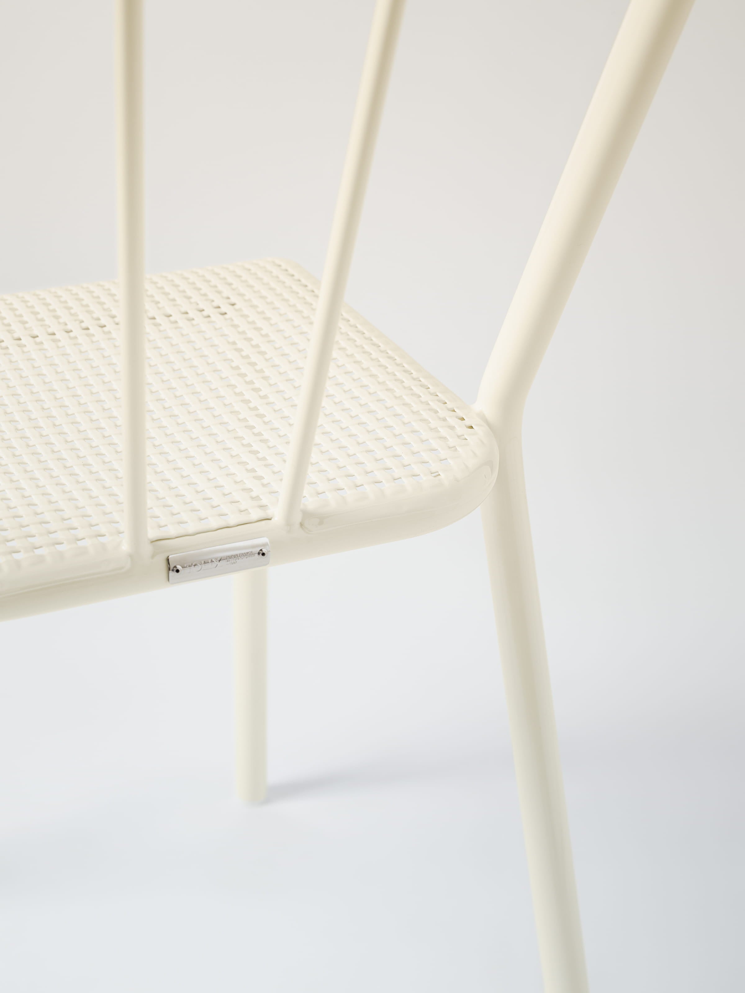 Woven Chair - Pearl White