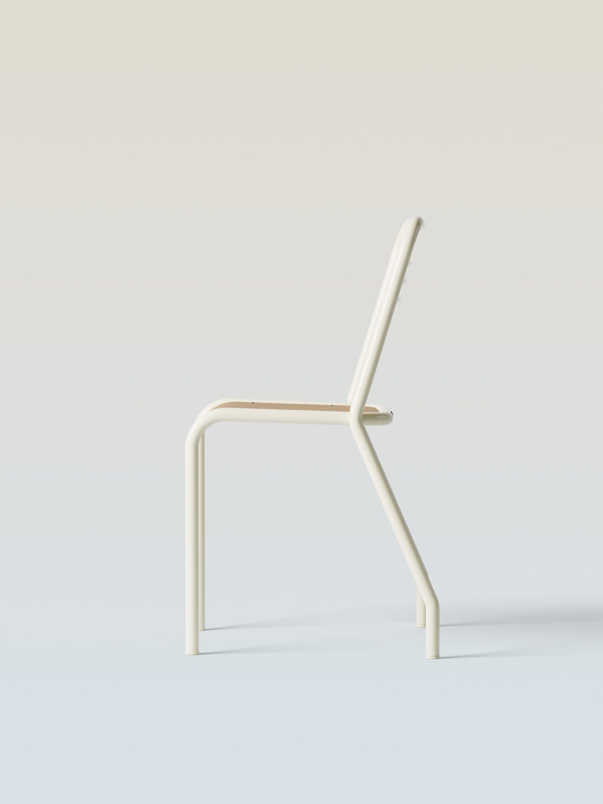 UD chair with wooden seat - Dark Black
