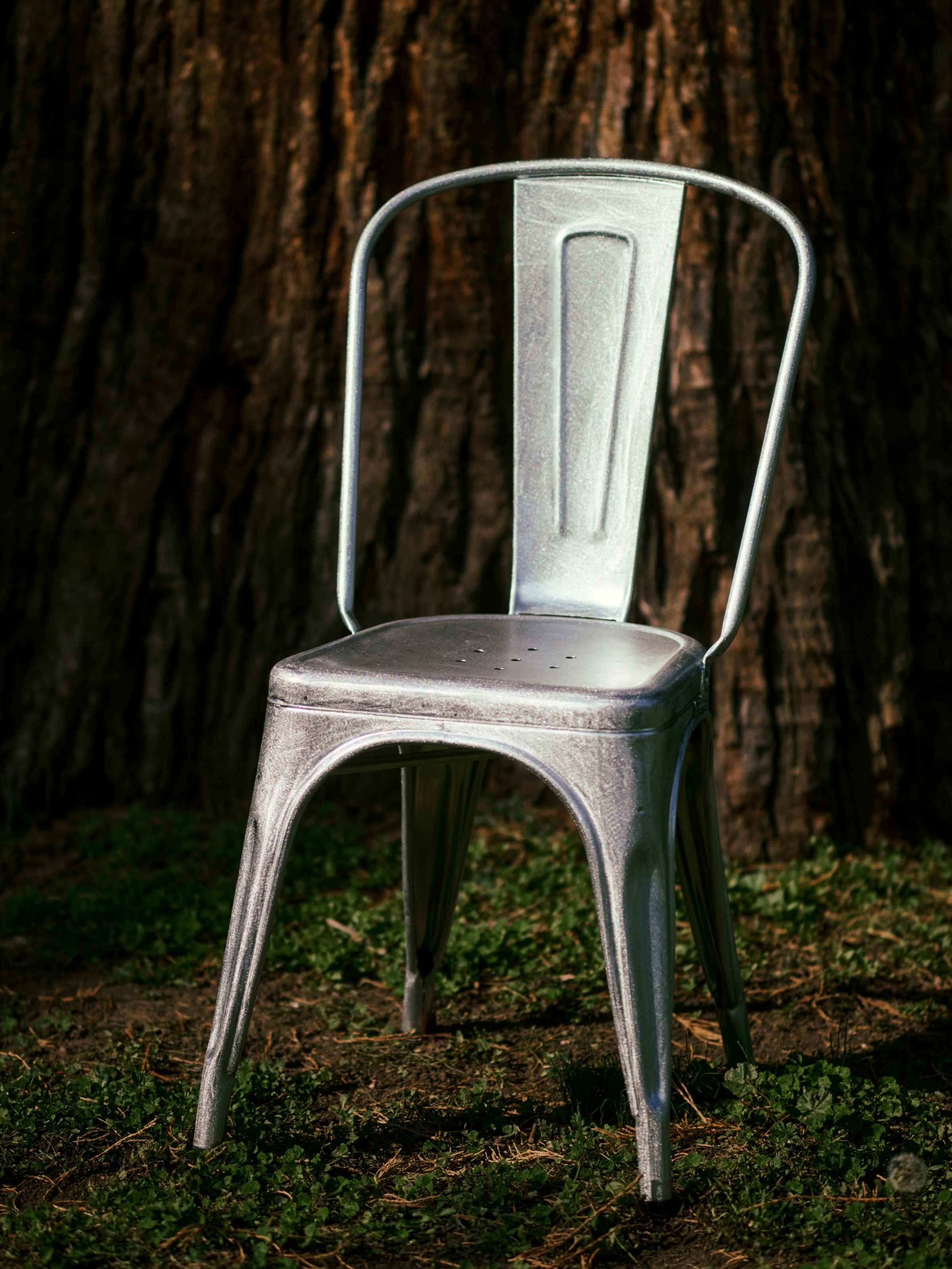 Chaise A - Galvanisé Verni