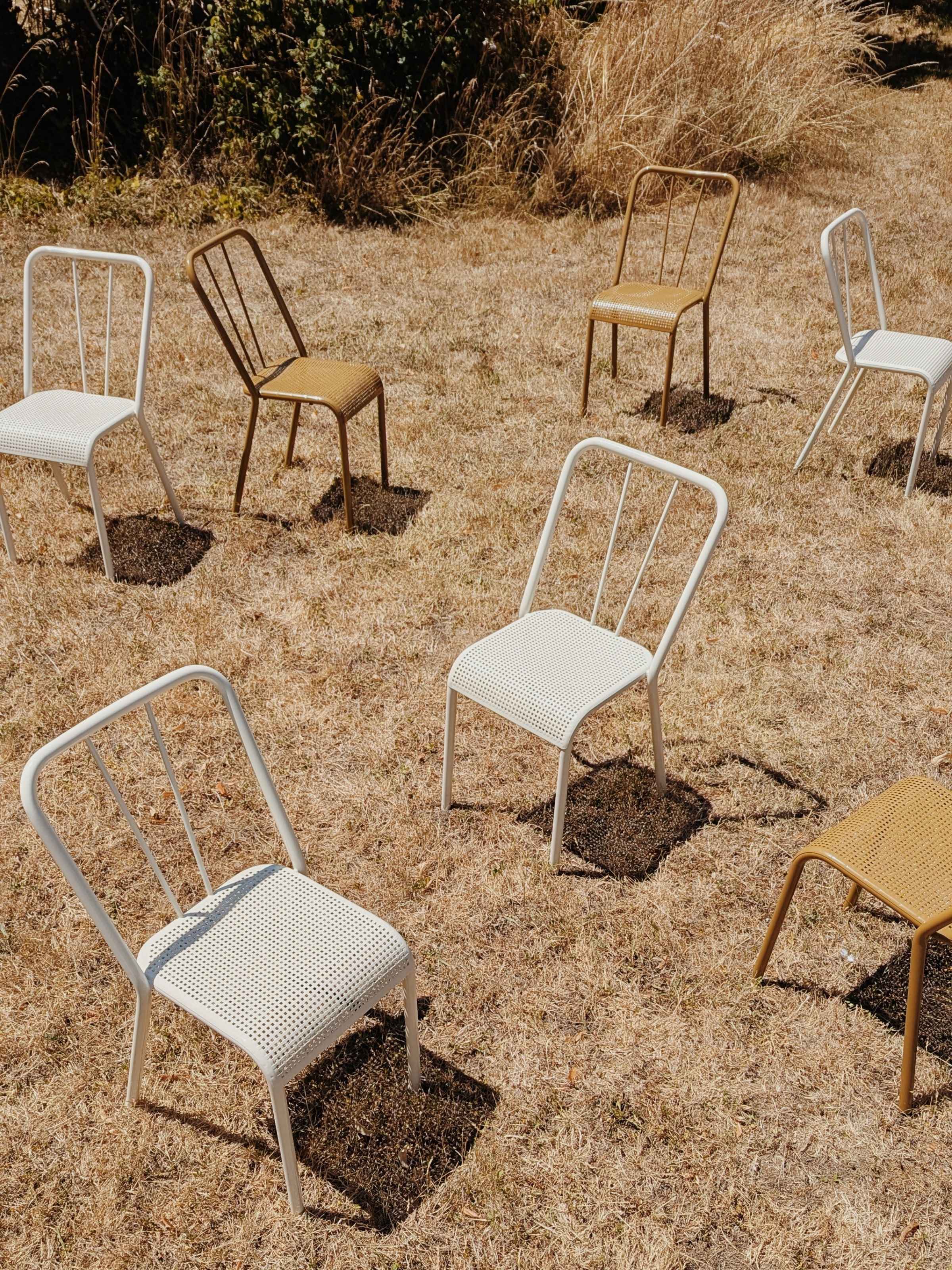 Chaise Tressée - Blanc Perlé