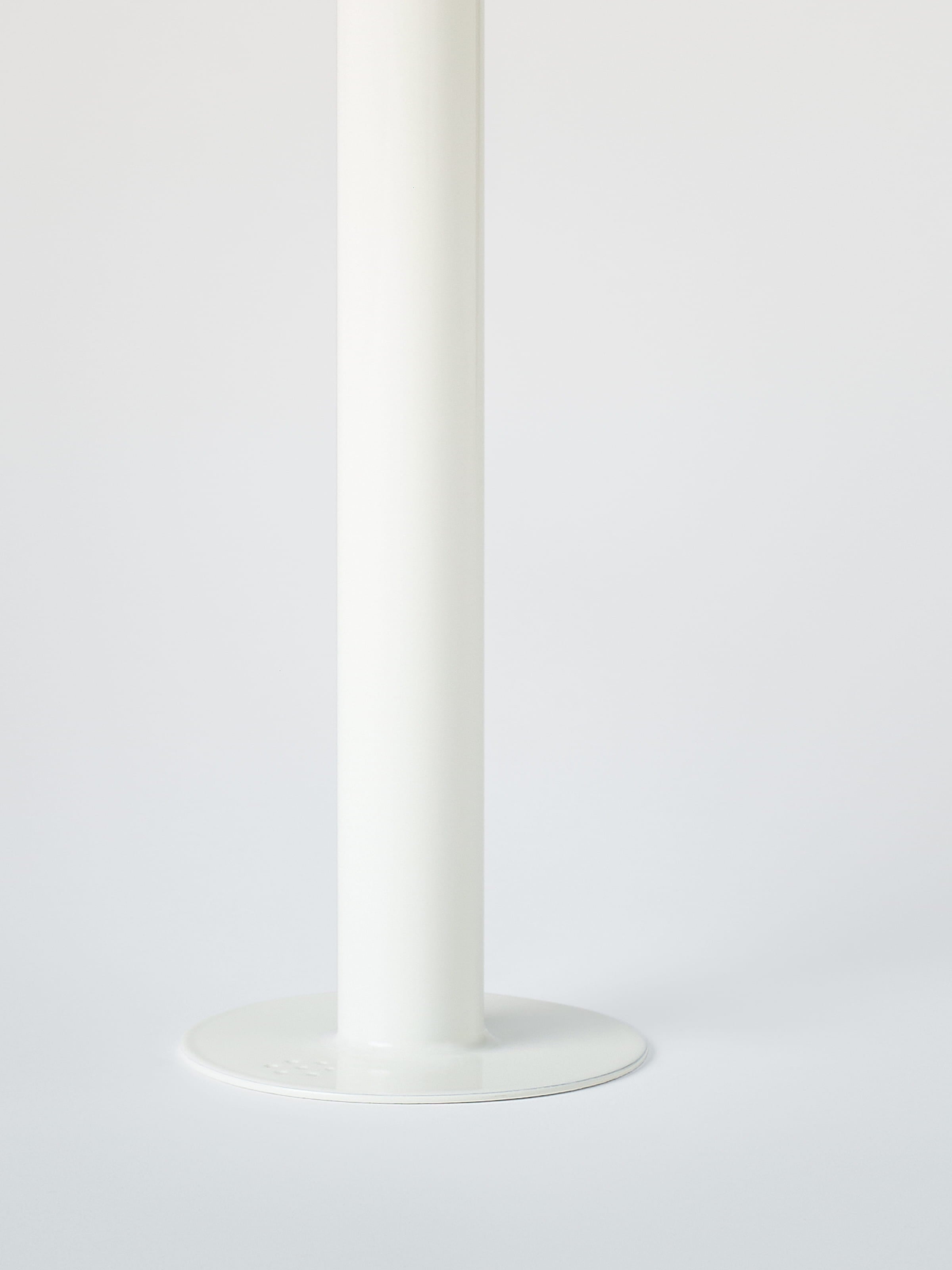 Grand bougeoir avec bougie à la cire d'abeille - Blanc Pur