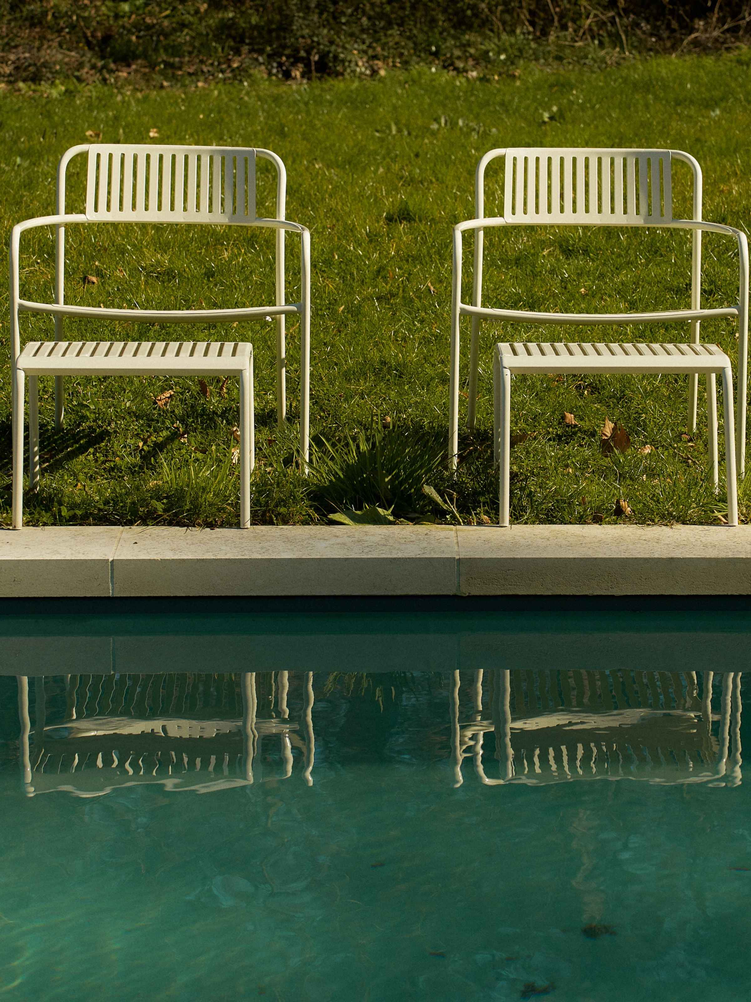 Fauteuil lounge Patio - Blanc Perlé