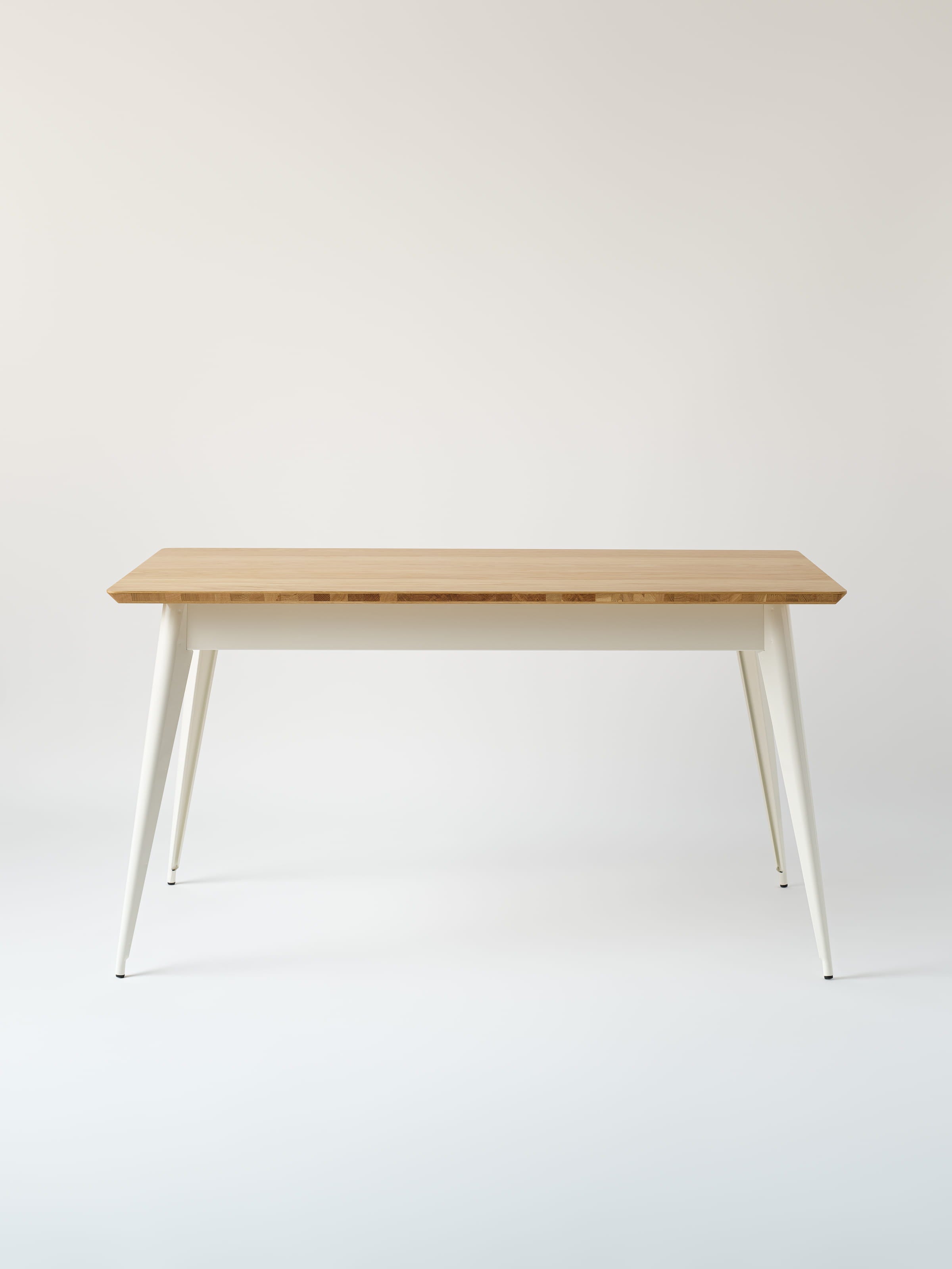 Table 55 140x80 / plateau chêne naturel - Noir Foncé