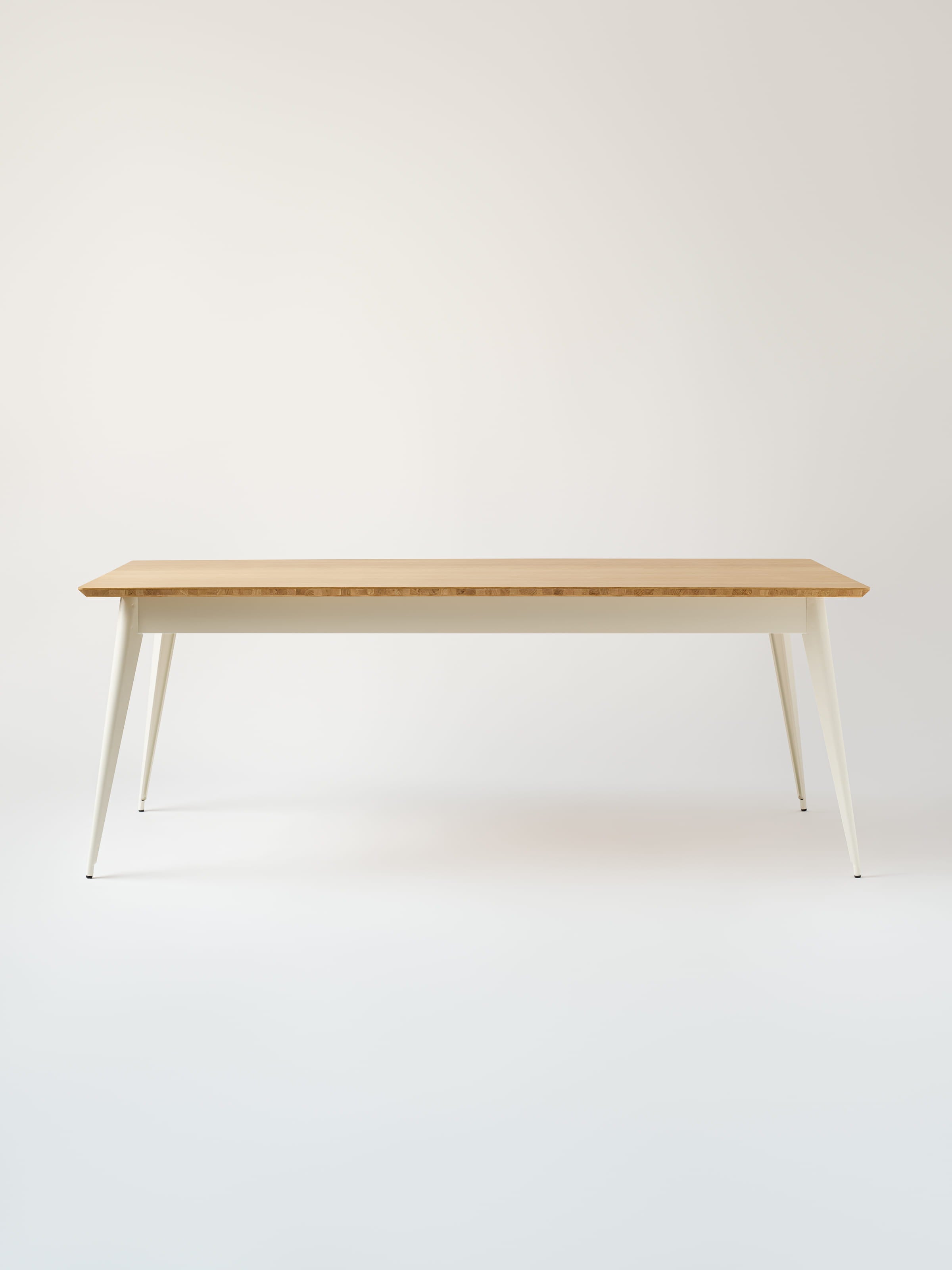 Table 55 200x95 / plateau chêne naturel - Noir Foncé