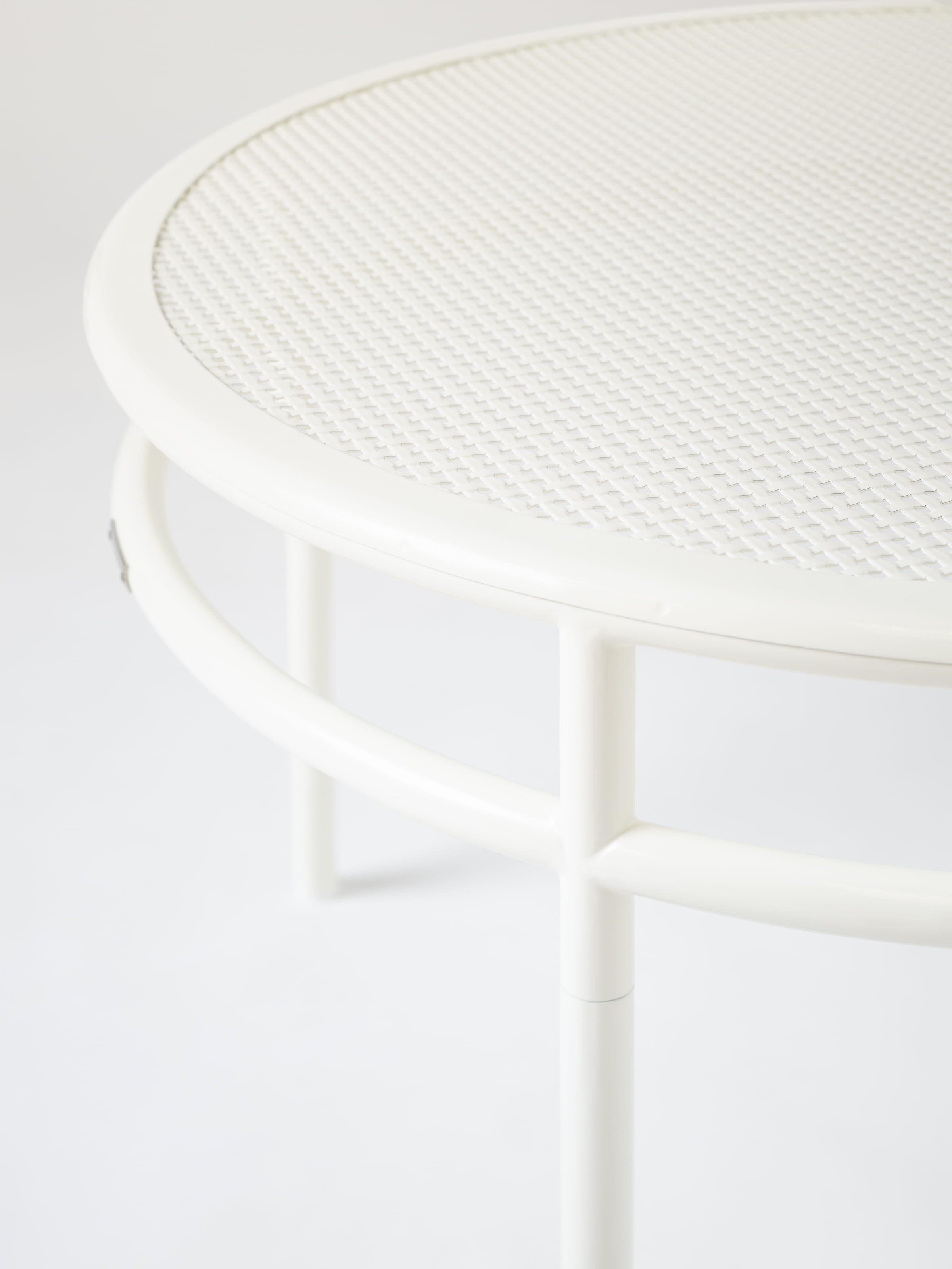 Woven Coffee Table Ø80 - Black Brown