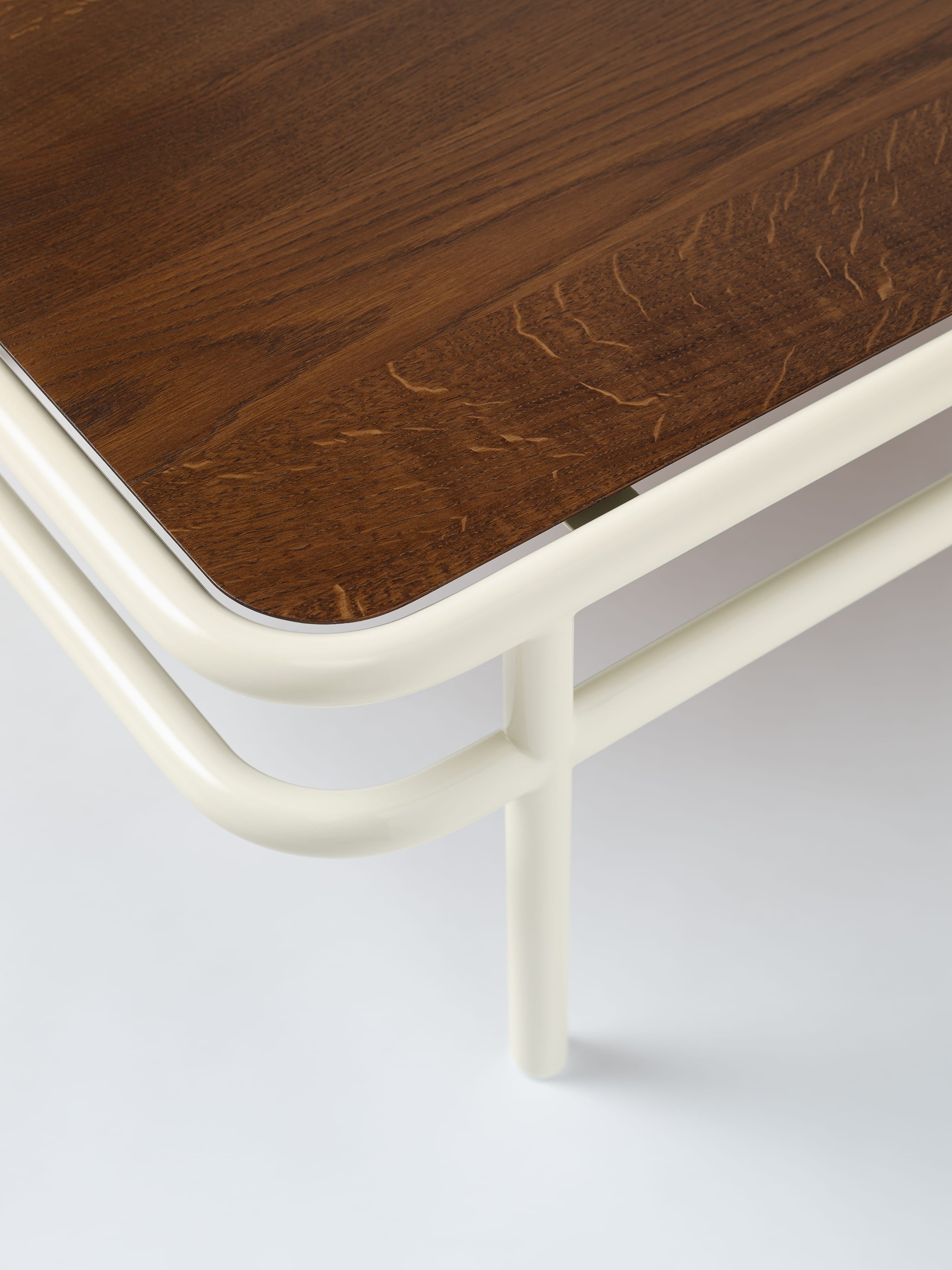 UD 120x60 coffee table / walnut-stained oak top - Black Brown