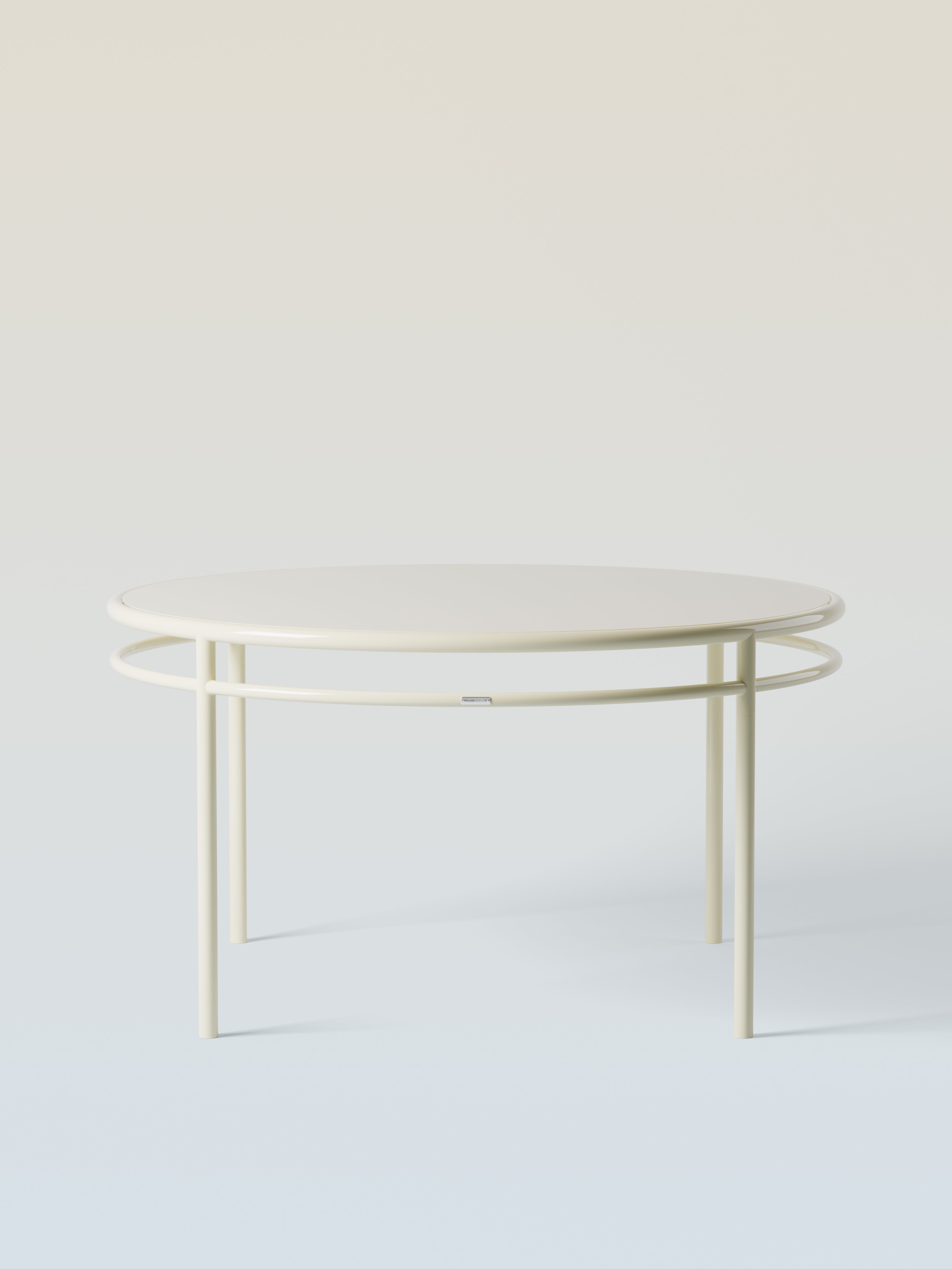Epure Table Ø140 - Pearl White