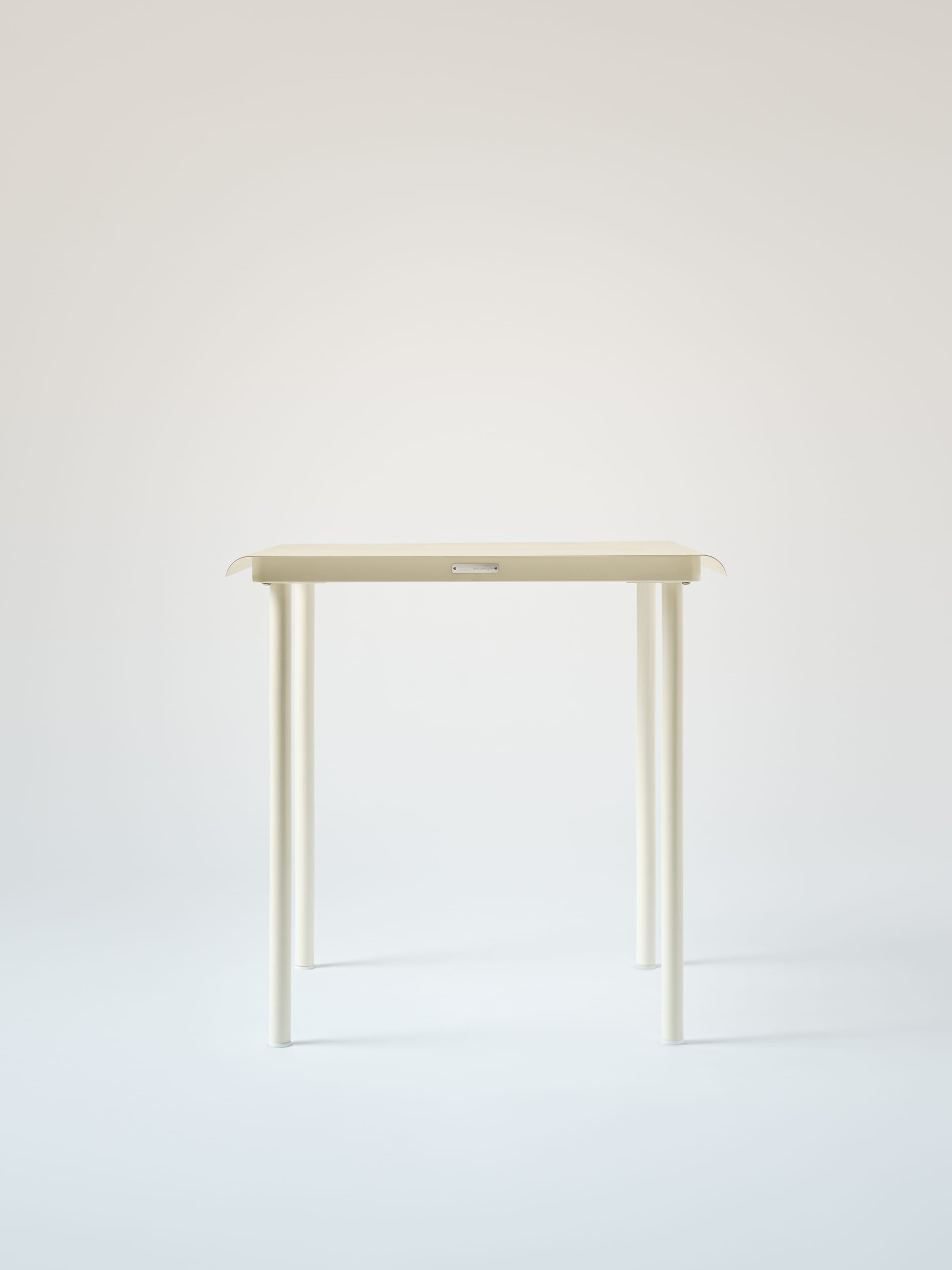 Table café Patio 75x75 - Blanc Perlé