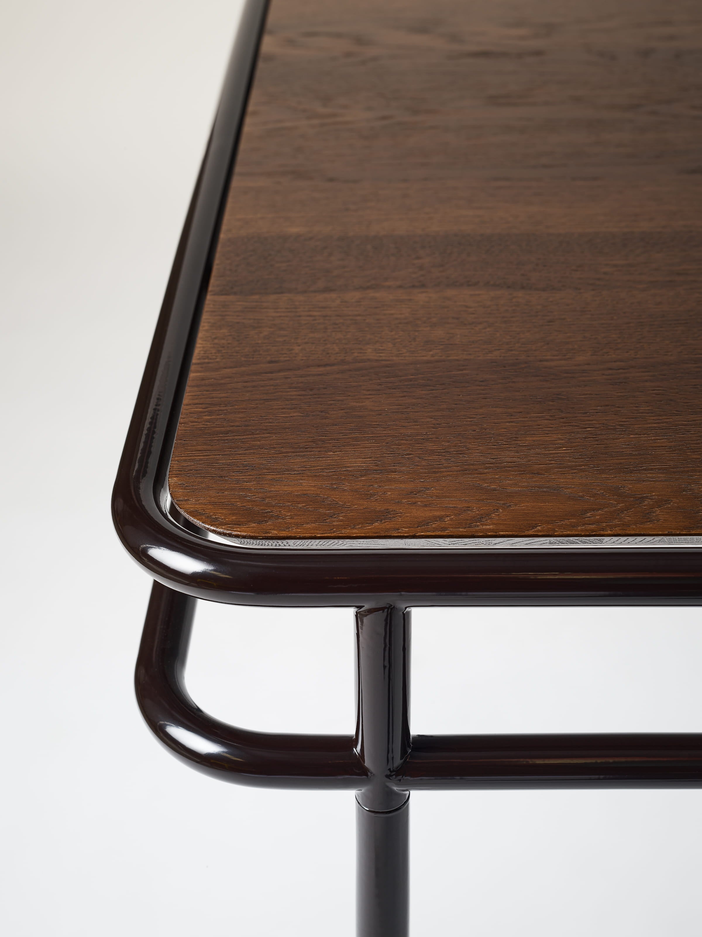UD Table 180x90 / Oak top with walnut stain - Black Brown