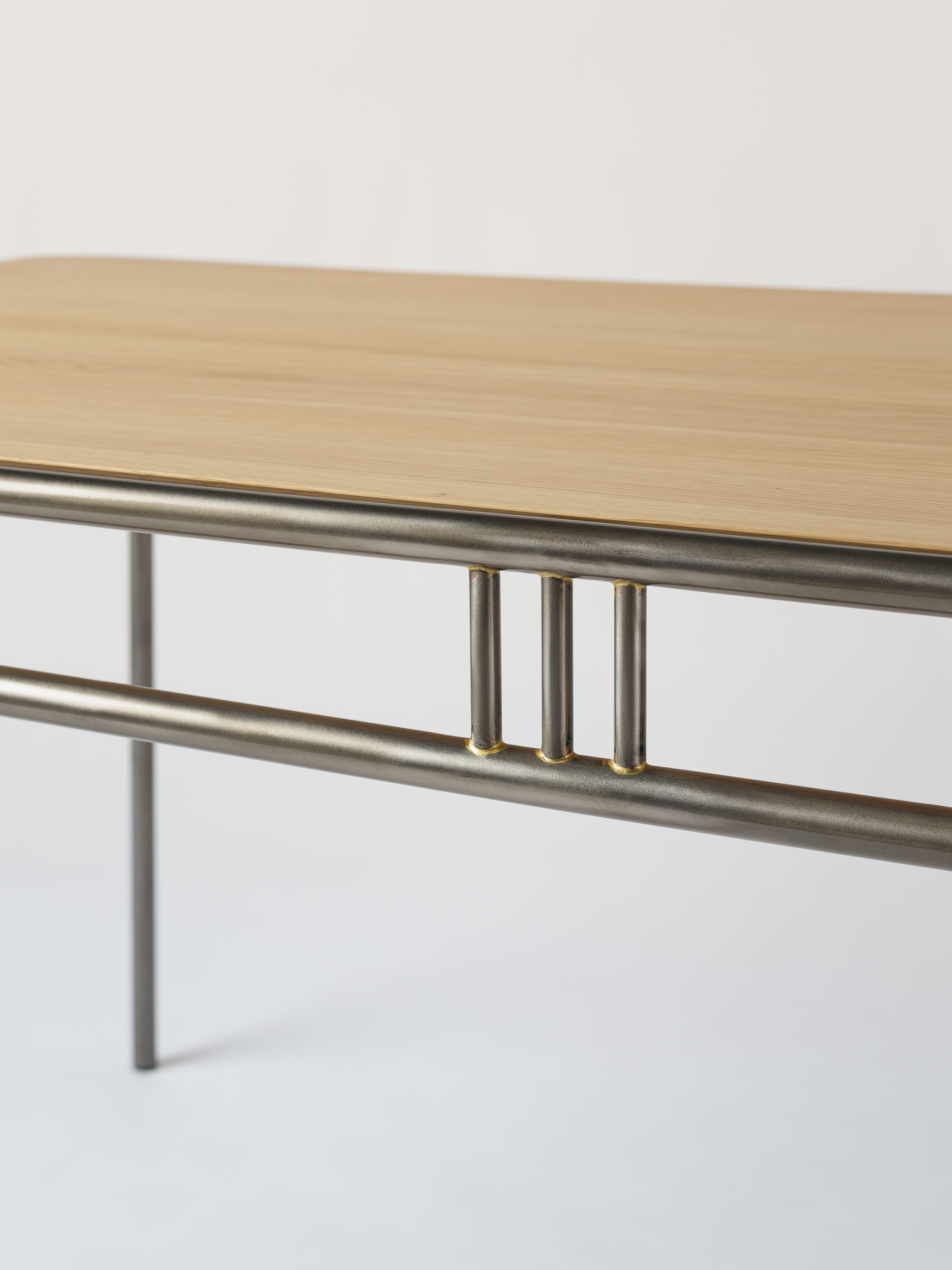 Table UD 180x90 / plateau chêne naturel - Brut Verni