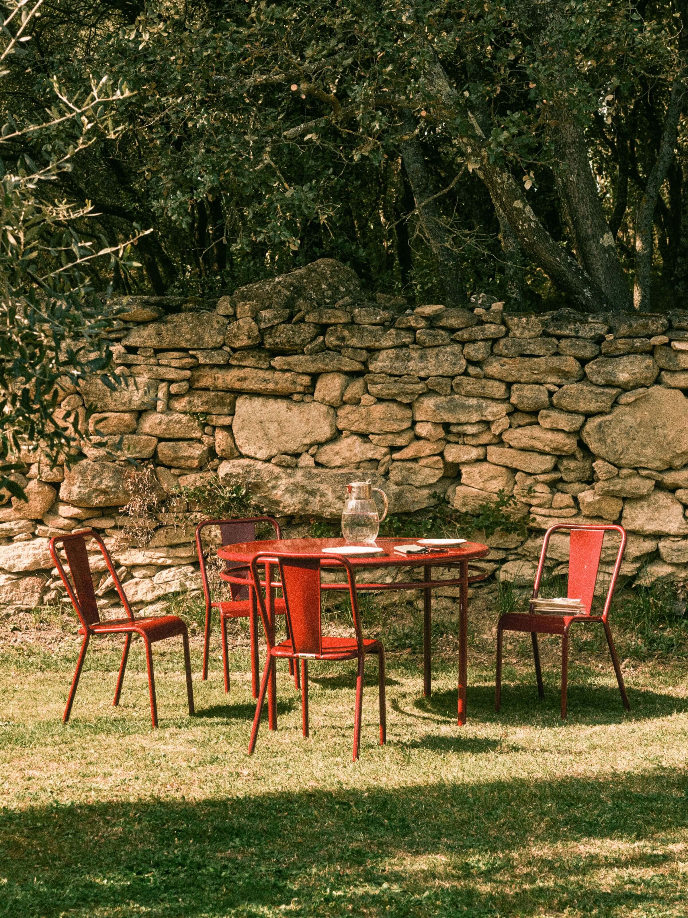 Chaise T37e - Rouge Vin