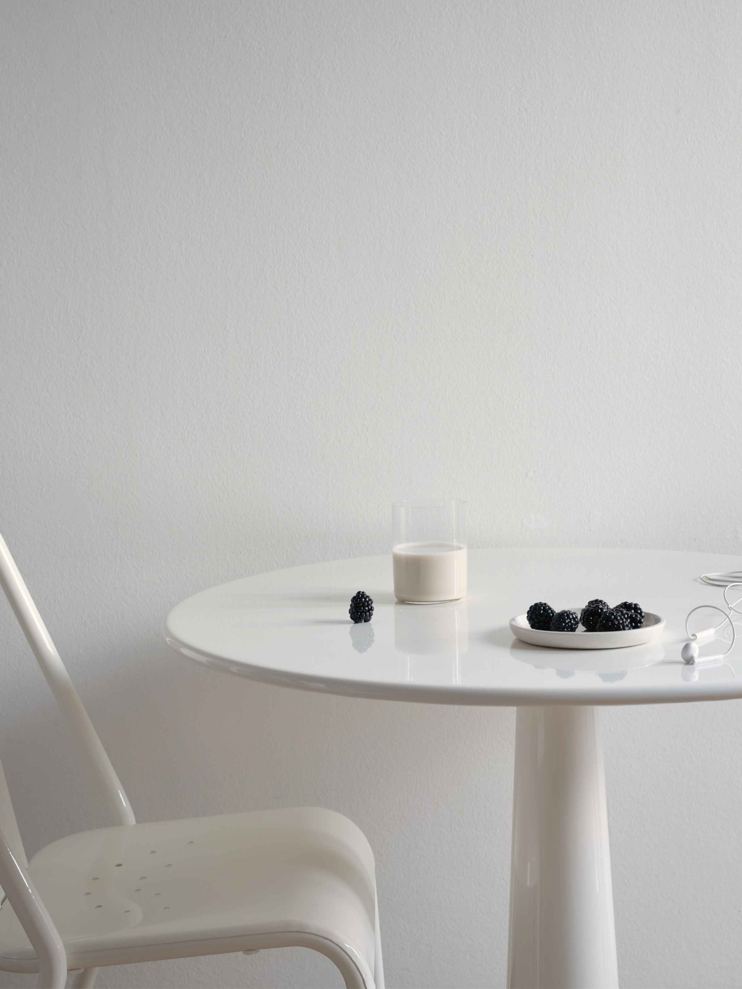 Table G Ø80 - Blanc Pur