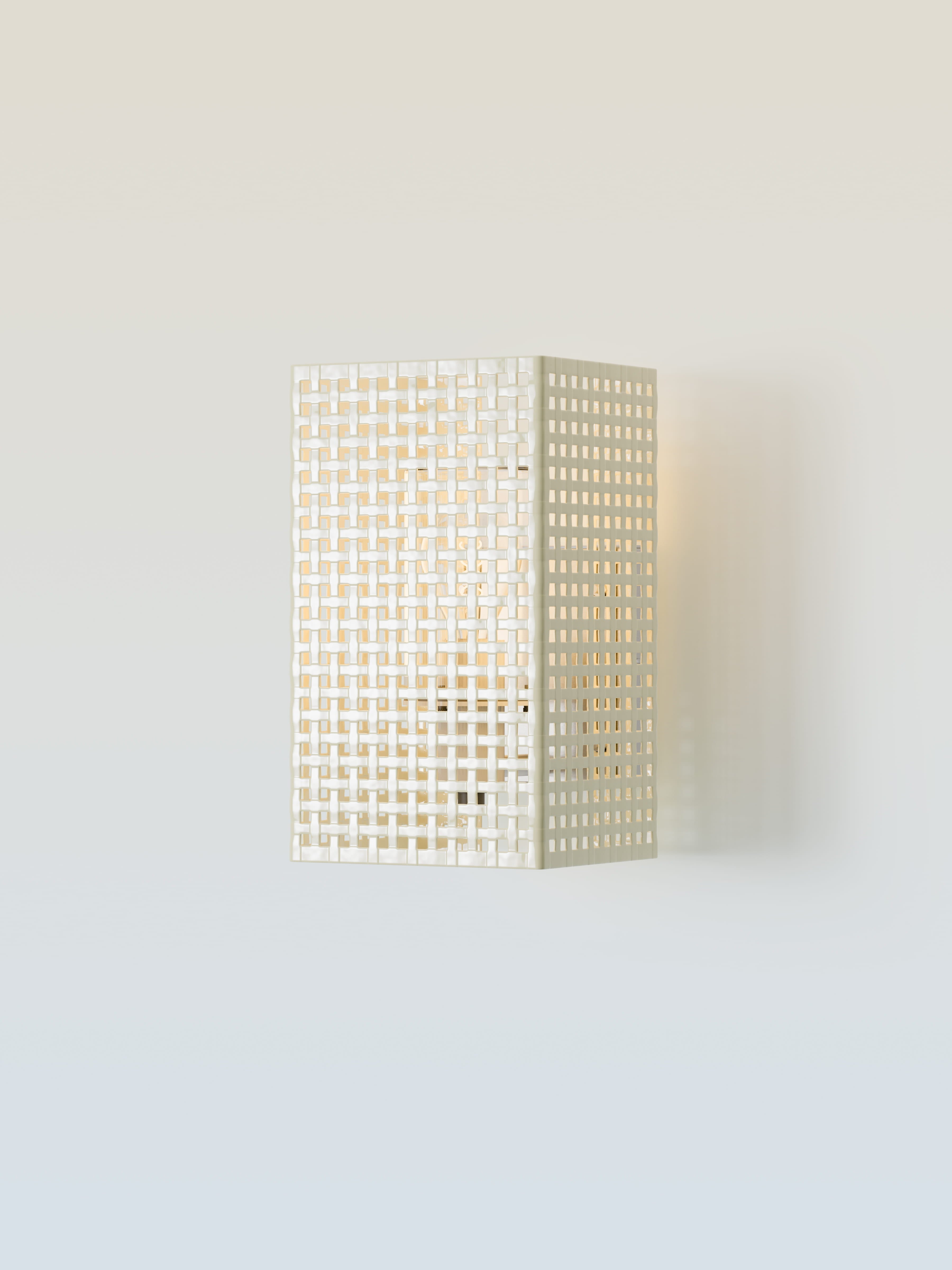 Applique Tressée extérieur - Blanc Perlé