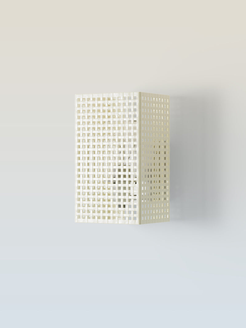 Applique Tressée extérieur - Blanc Perlé