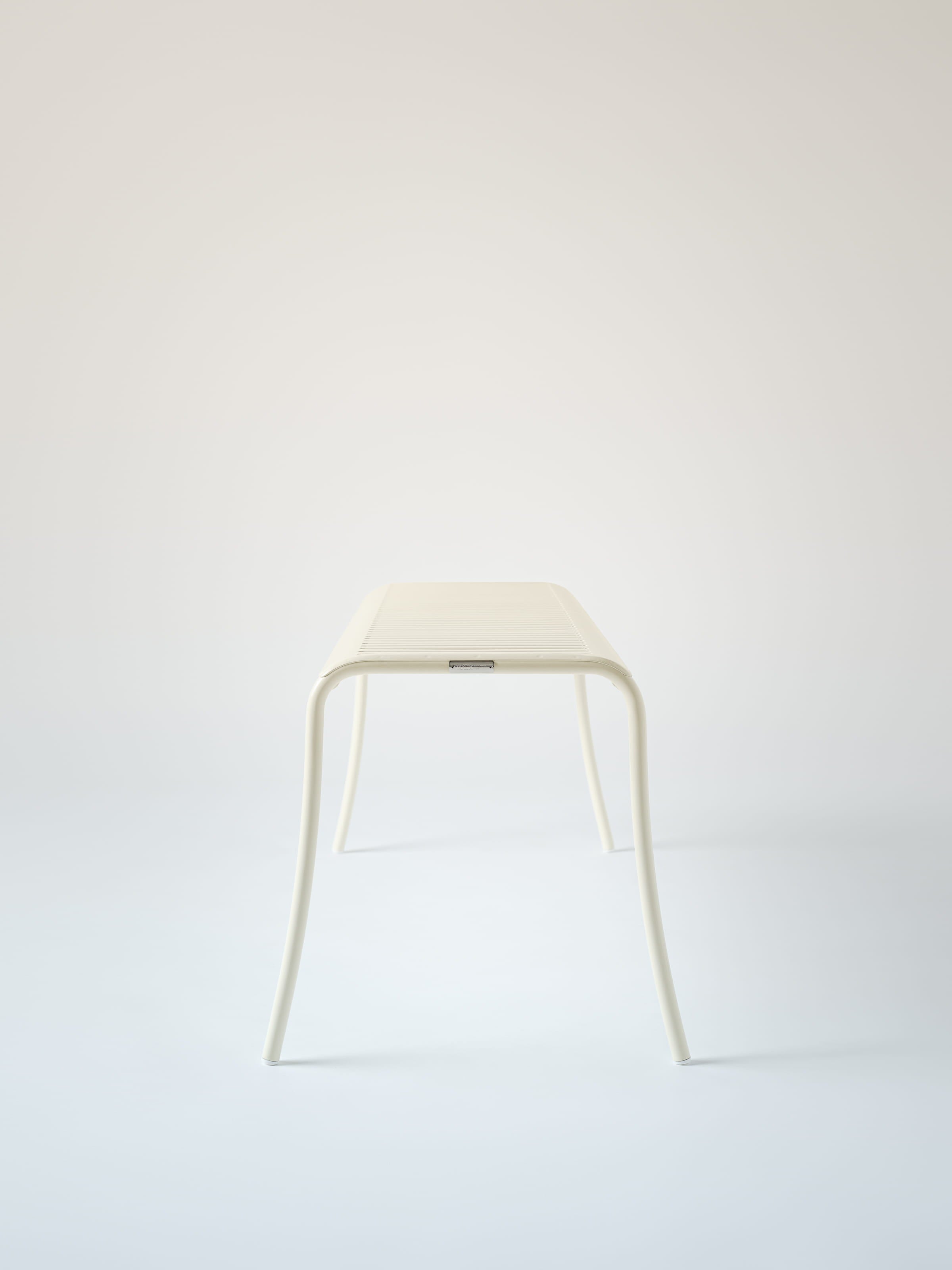 Patio Bench - Pearl White