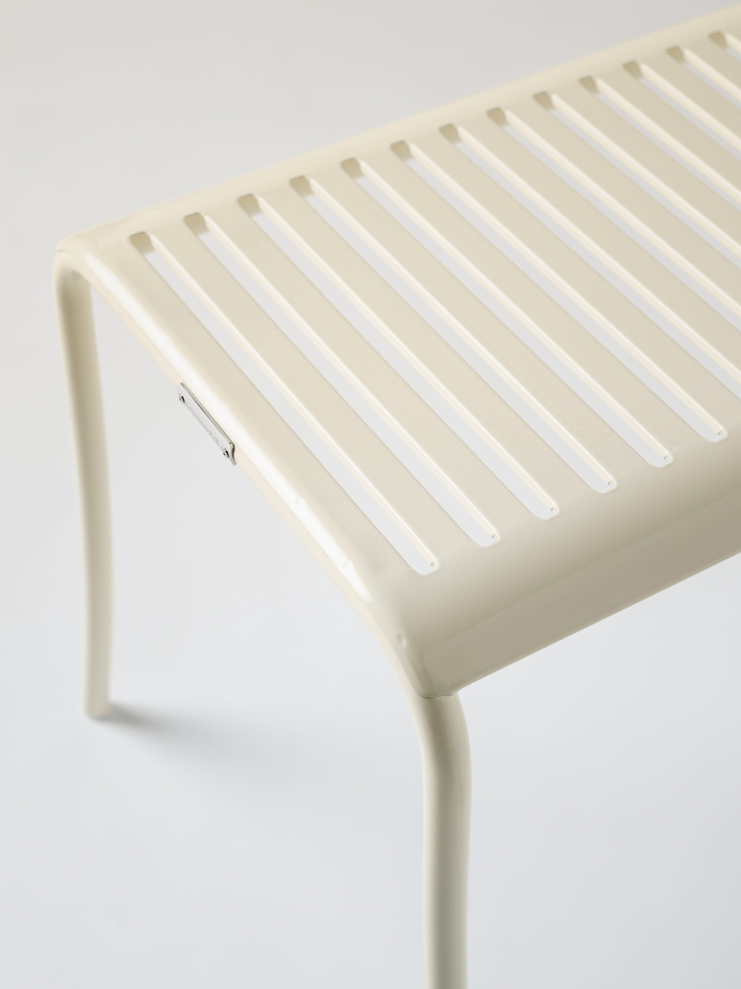 Patio Bench - Pearl White