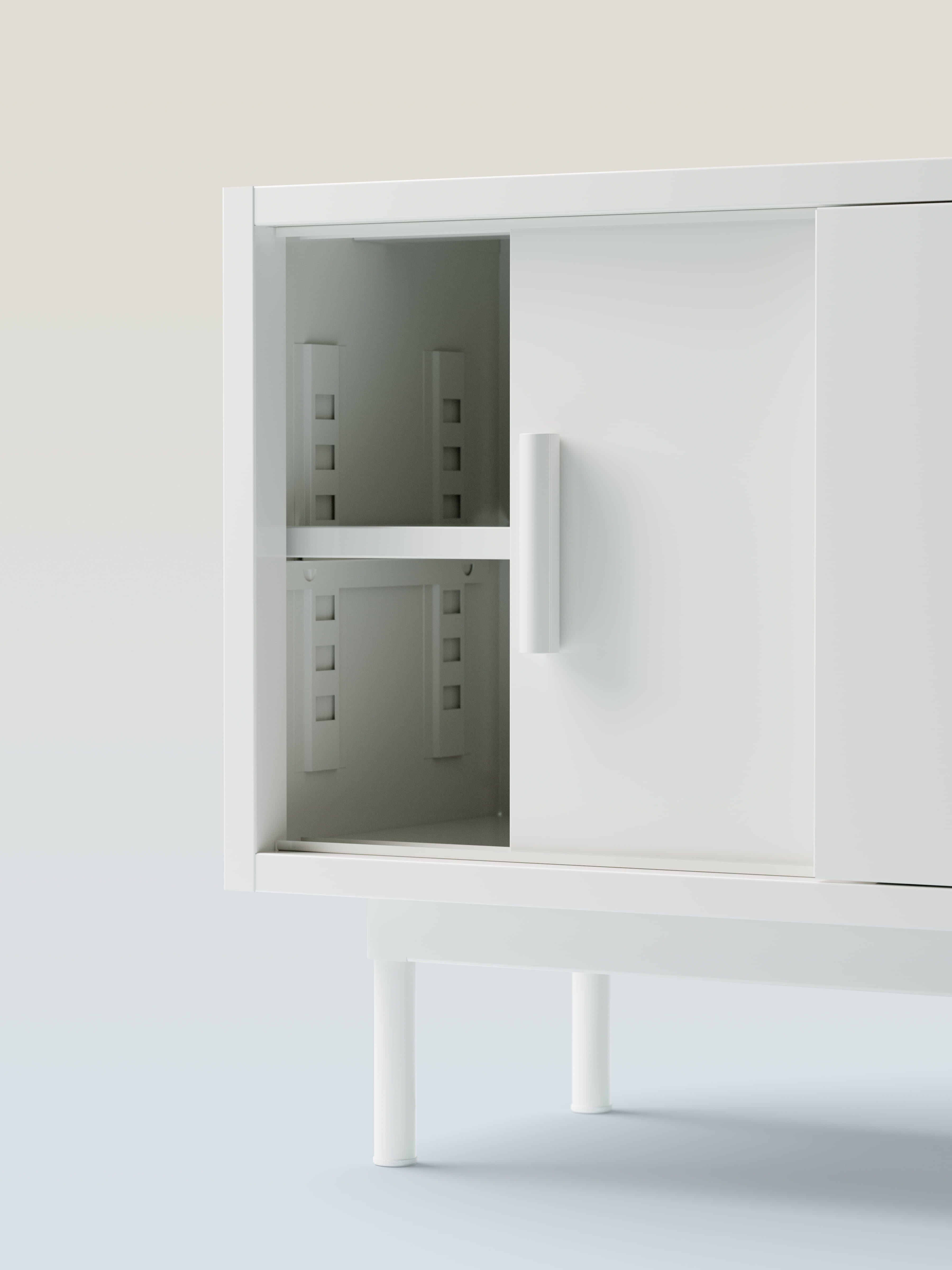 Buffet 3 portes coulissantes - Noir Foncé