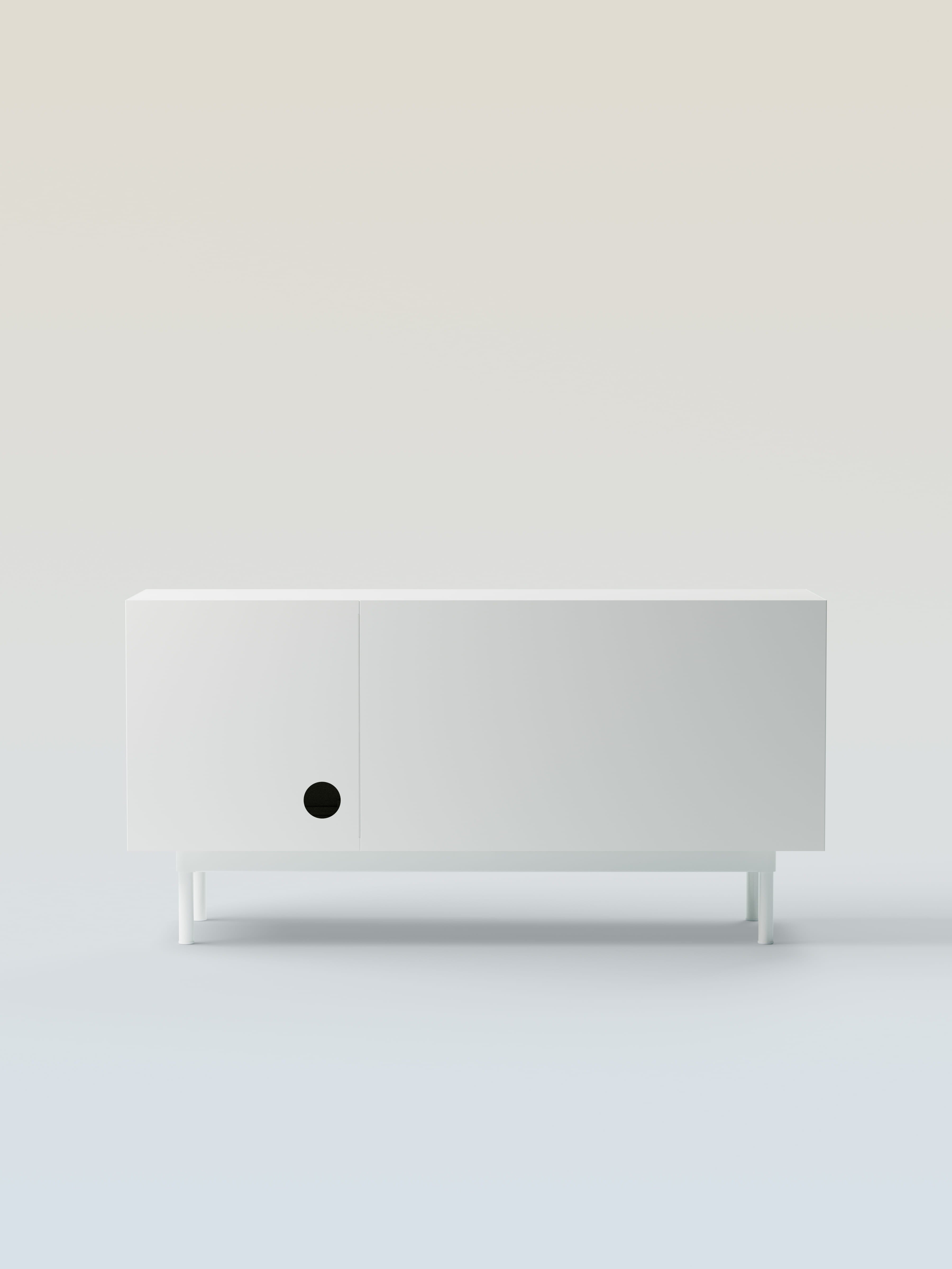 Buffet 3 portes coulissantes - Rouge Vin