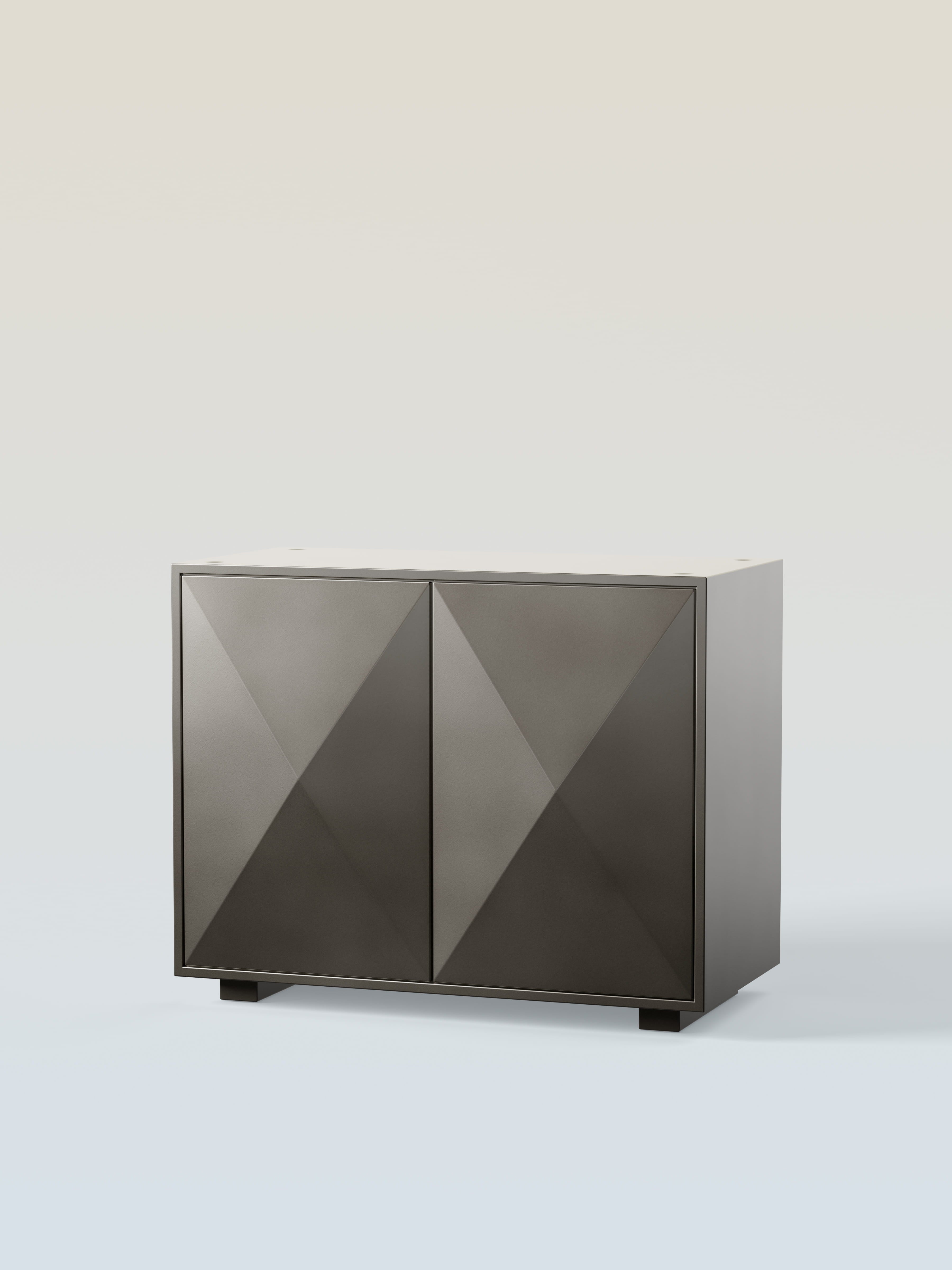 Casier Diamant 2 portes - Brut Verni