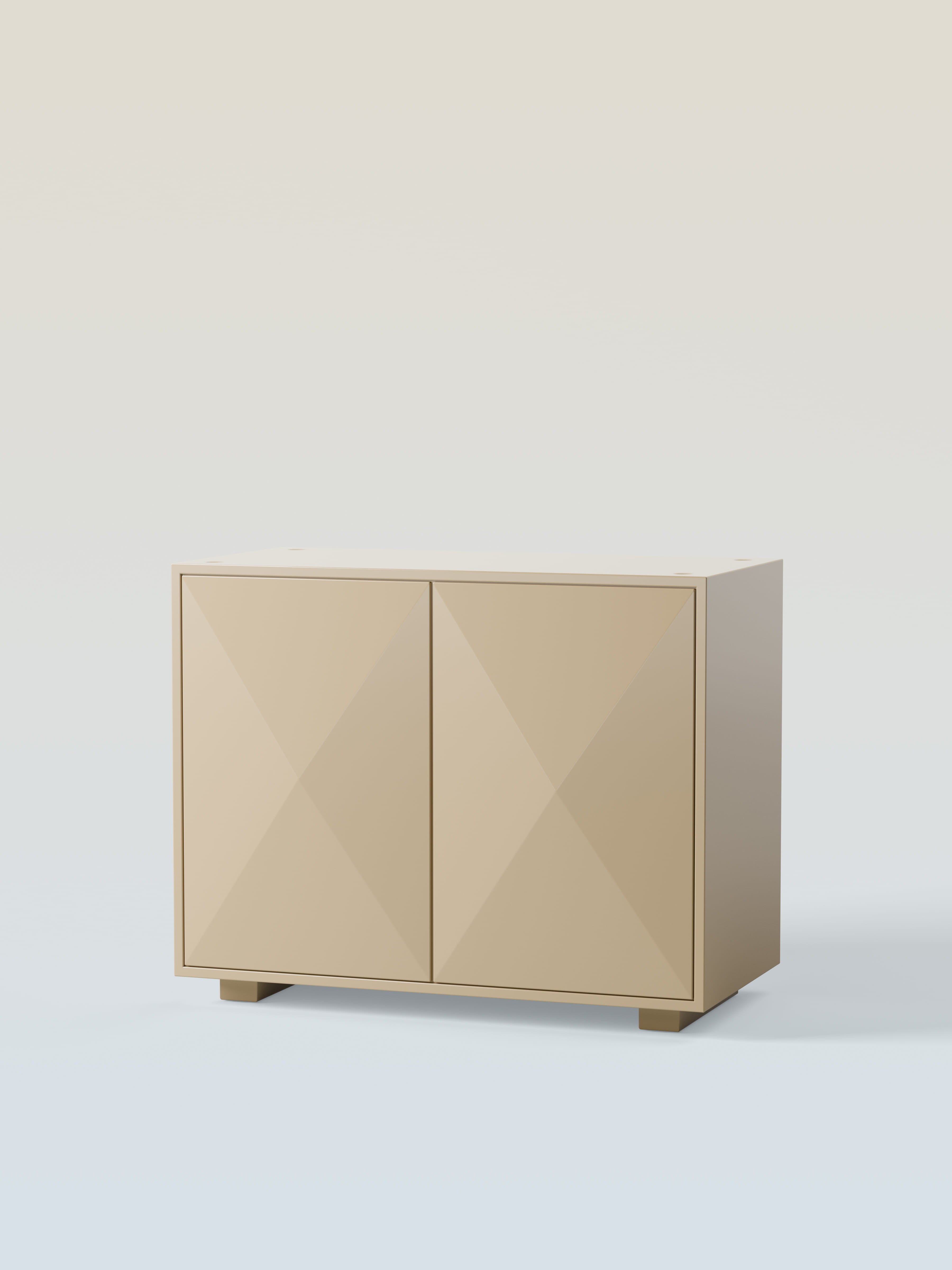 Casier Diamant 2 portes - Gris Beige