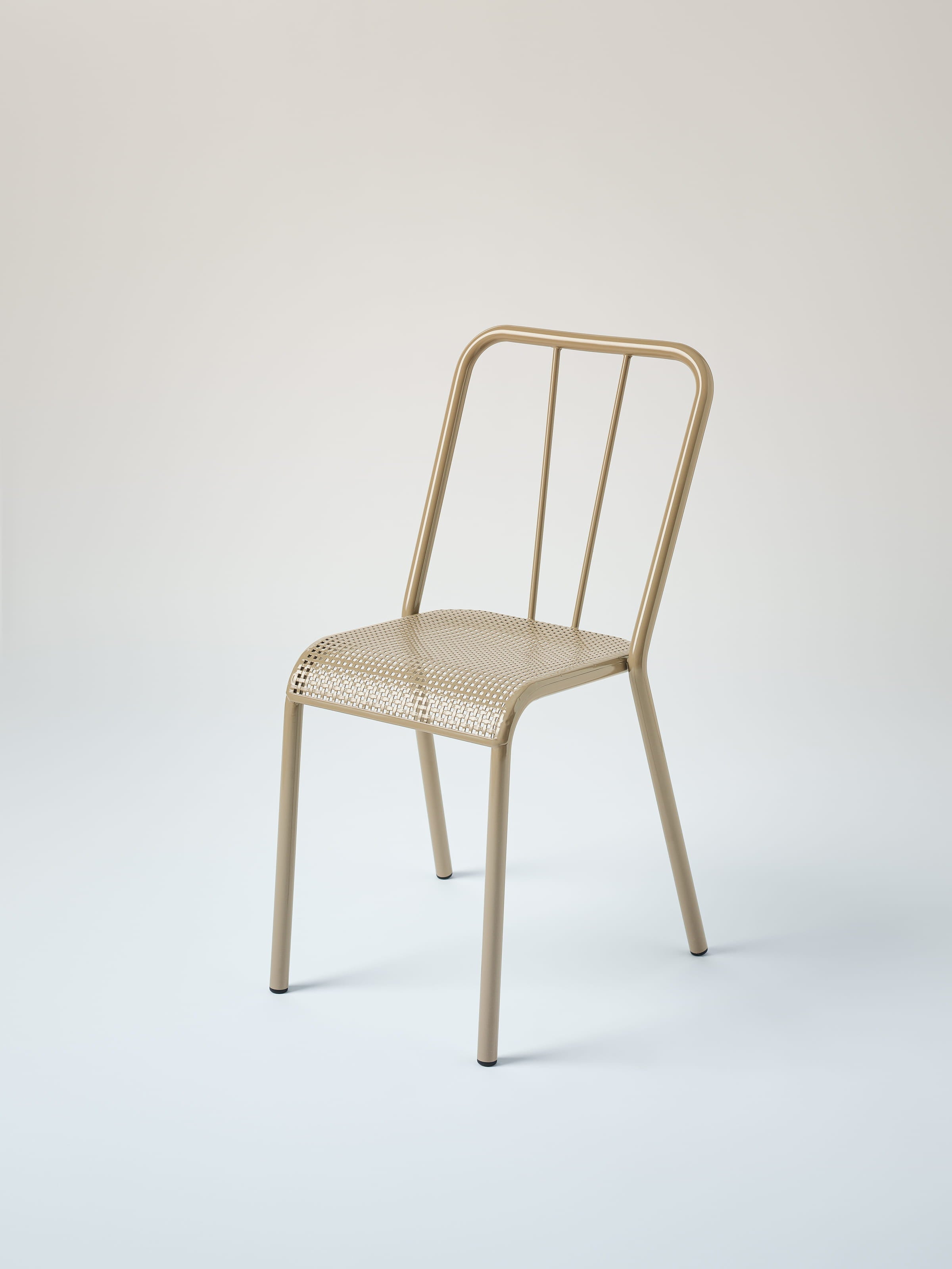 Chaise Tressée - Gris Beige