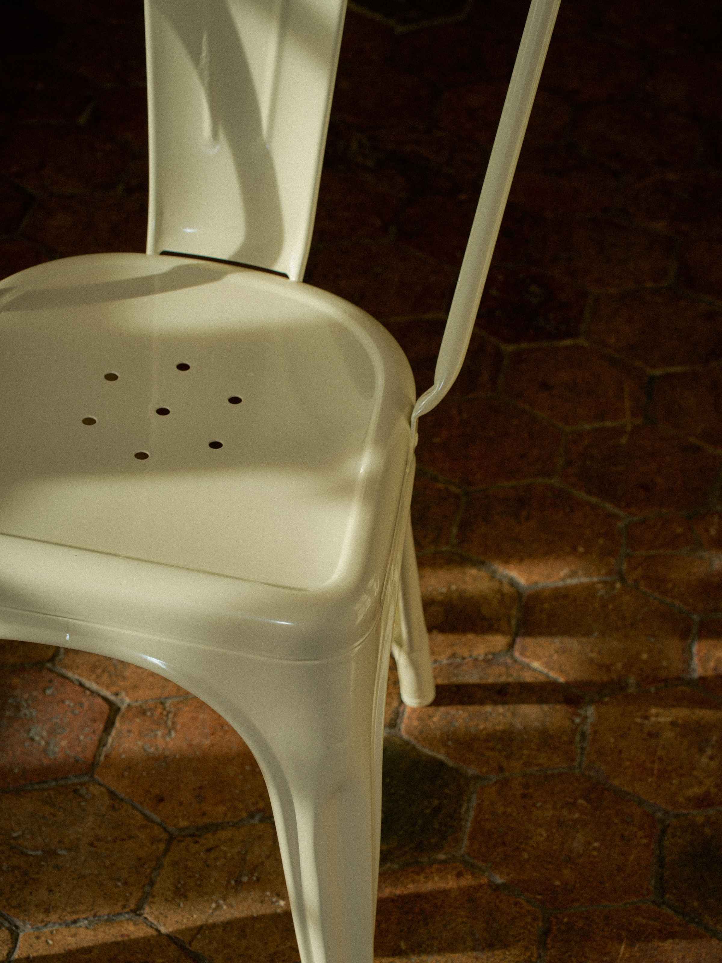 Chaise A - Blanc Perlé