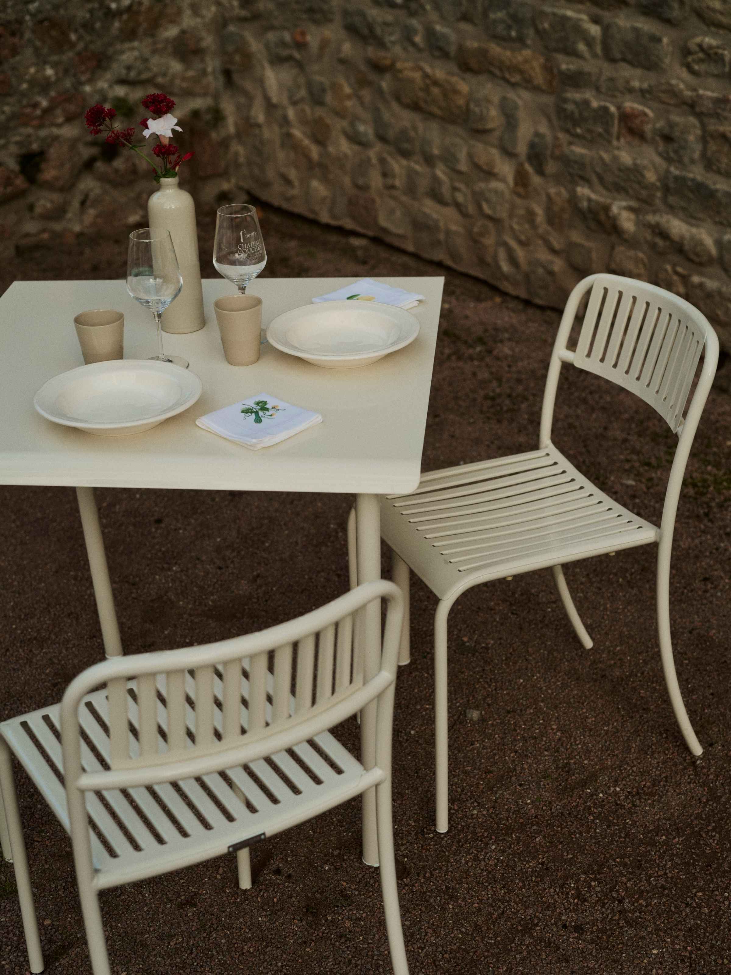 Chaise Patio - Blanc Perlé