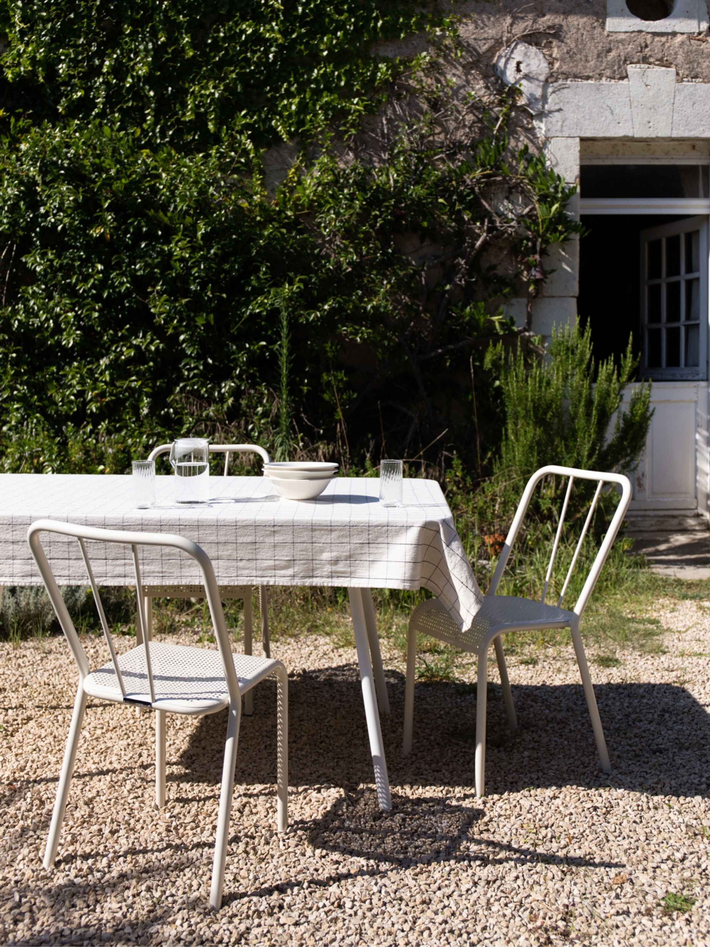 Chaise Tressée - Blanc Perlé