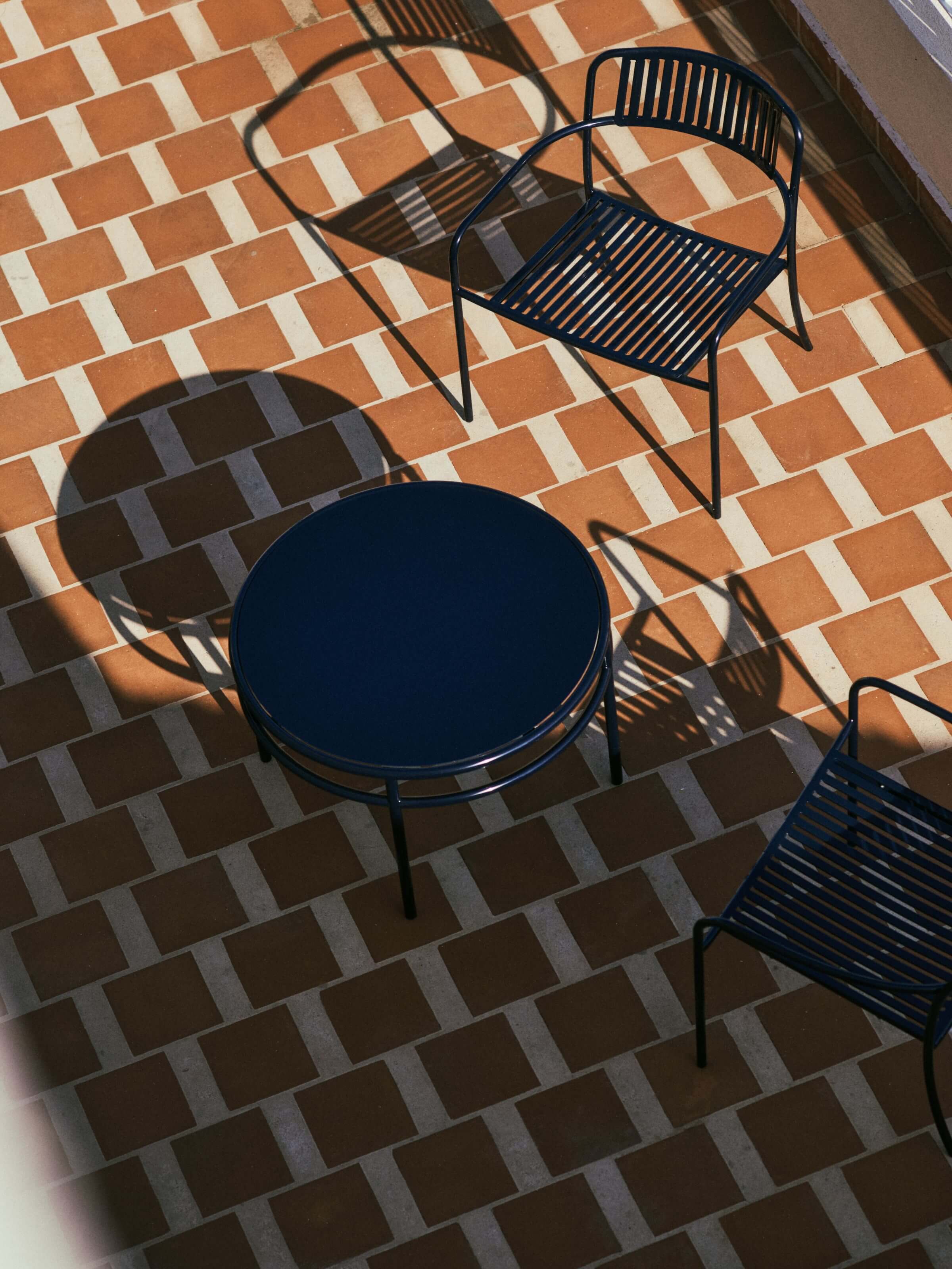 Fauteuil lounge Patio - Bleu Noir