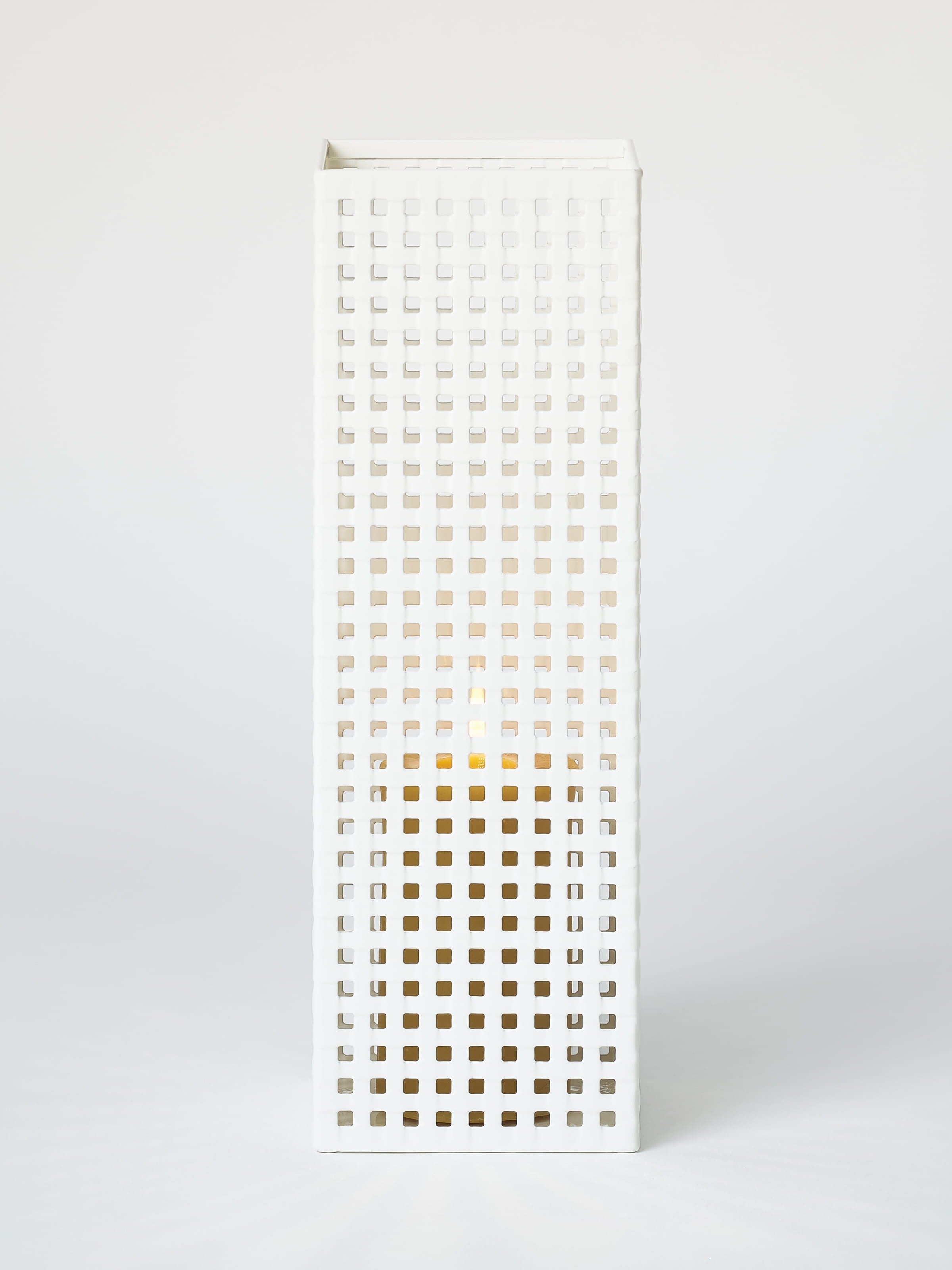 Photophore Tressé taille L - Gris Beige