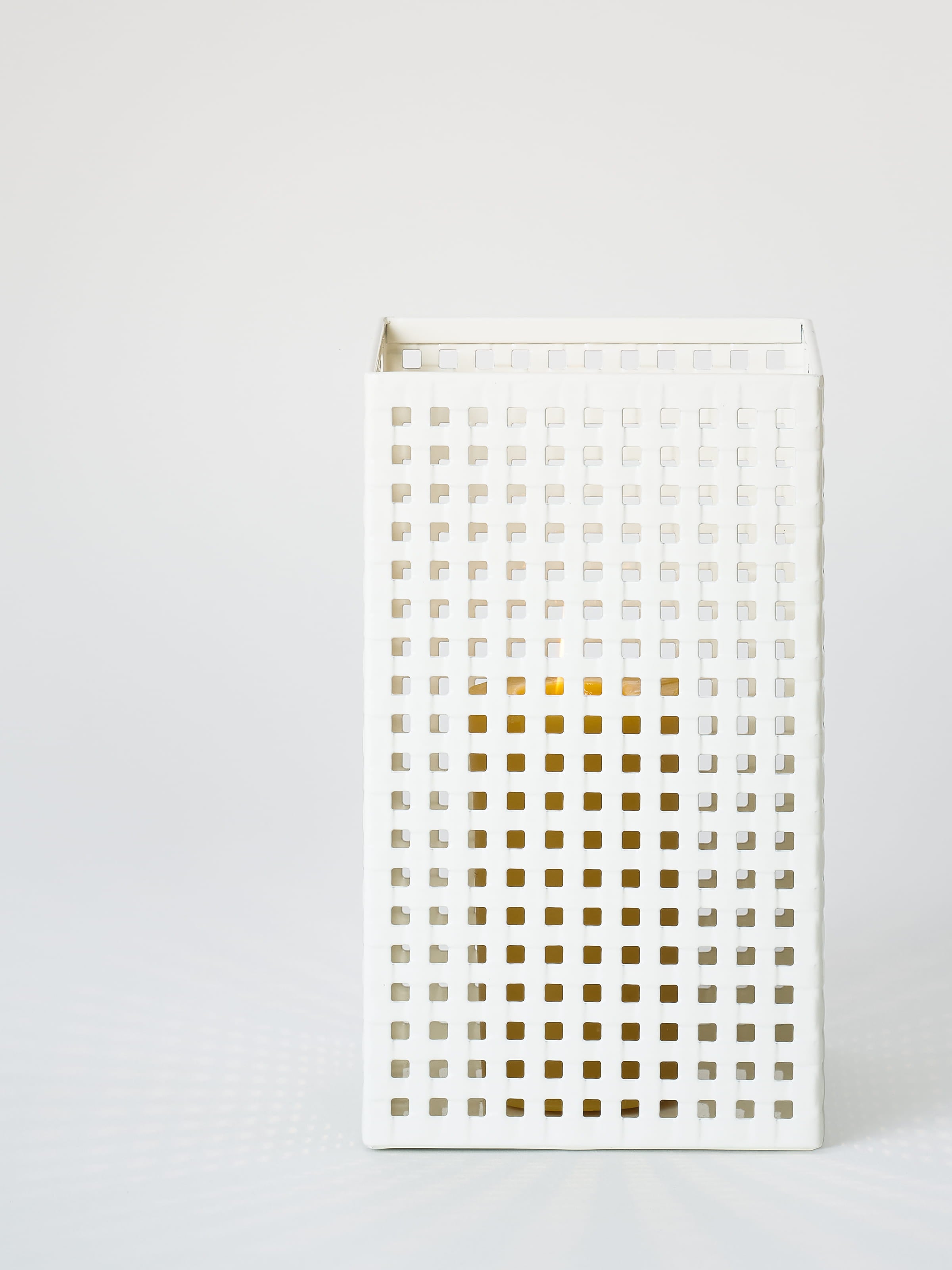 Photophore Tressé taille M - Brun Noir