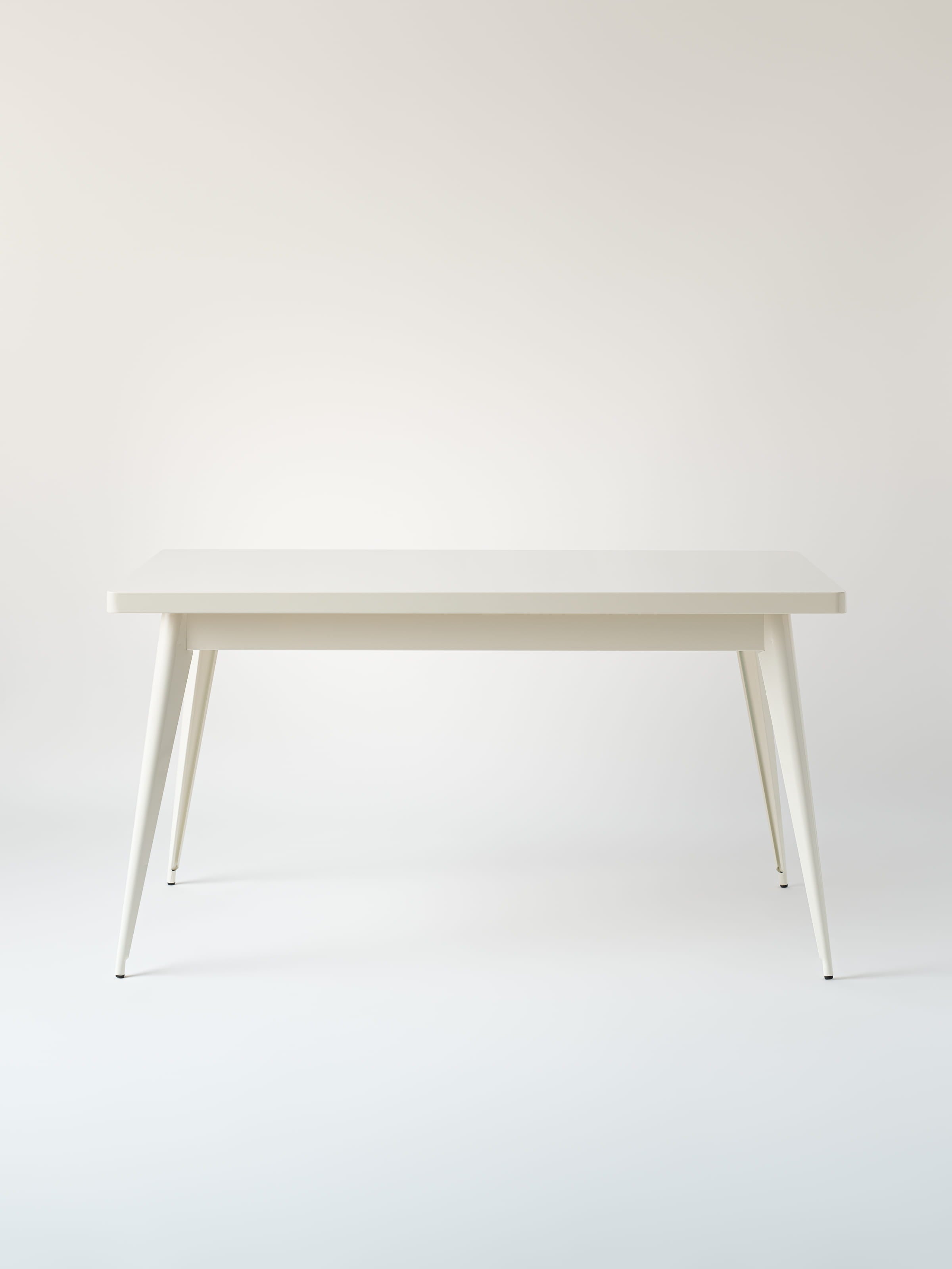 Table 55 140x80 / plateau métal - Blanc Pur