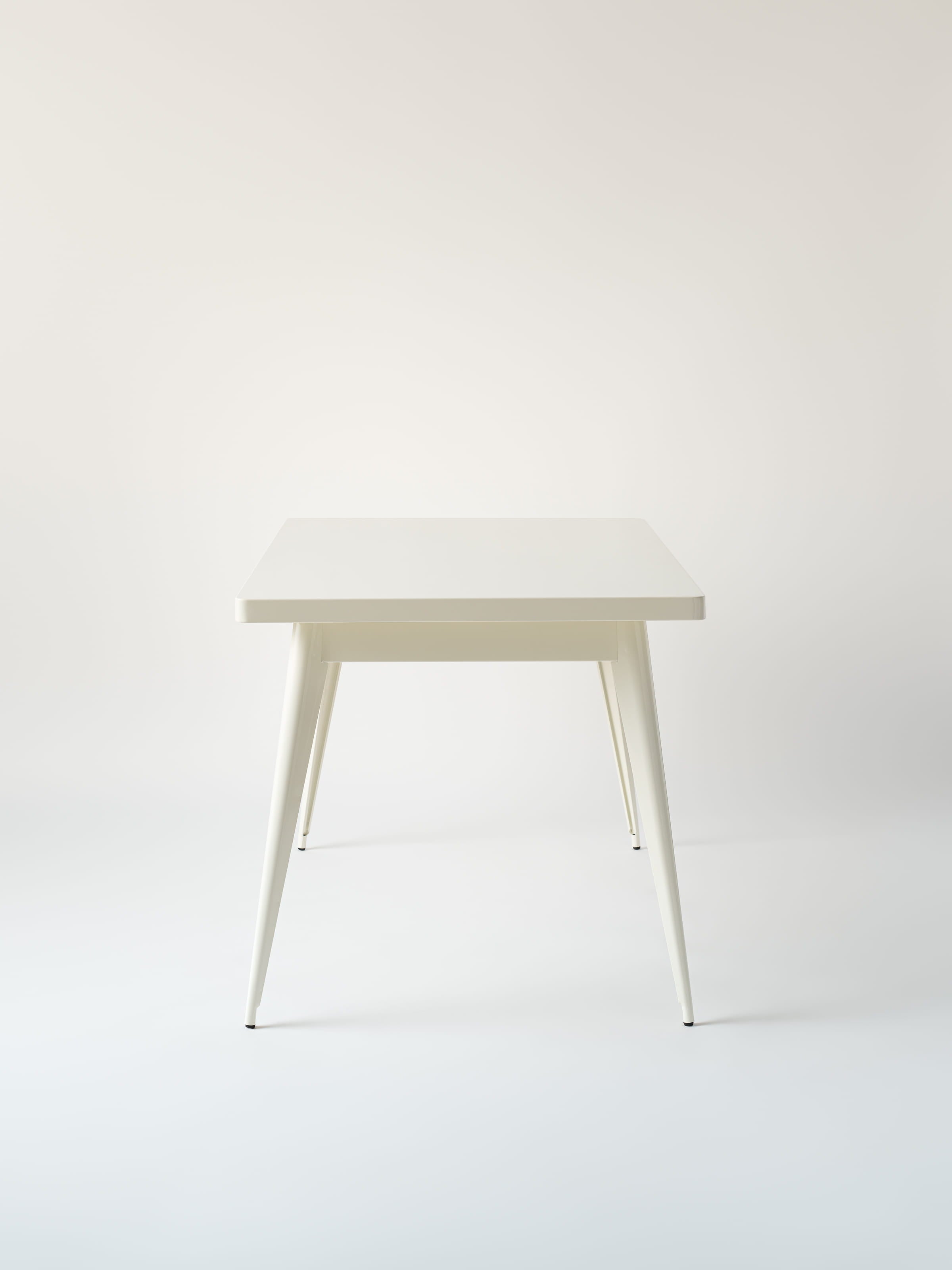 Table 55 140x80 / plateau métal - Blanc Pur