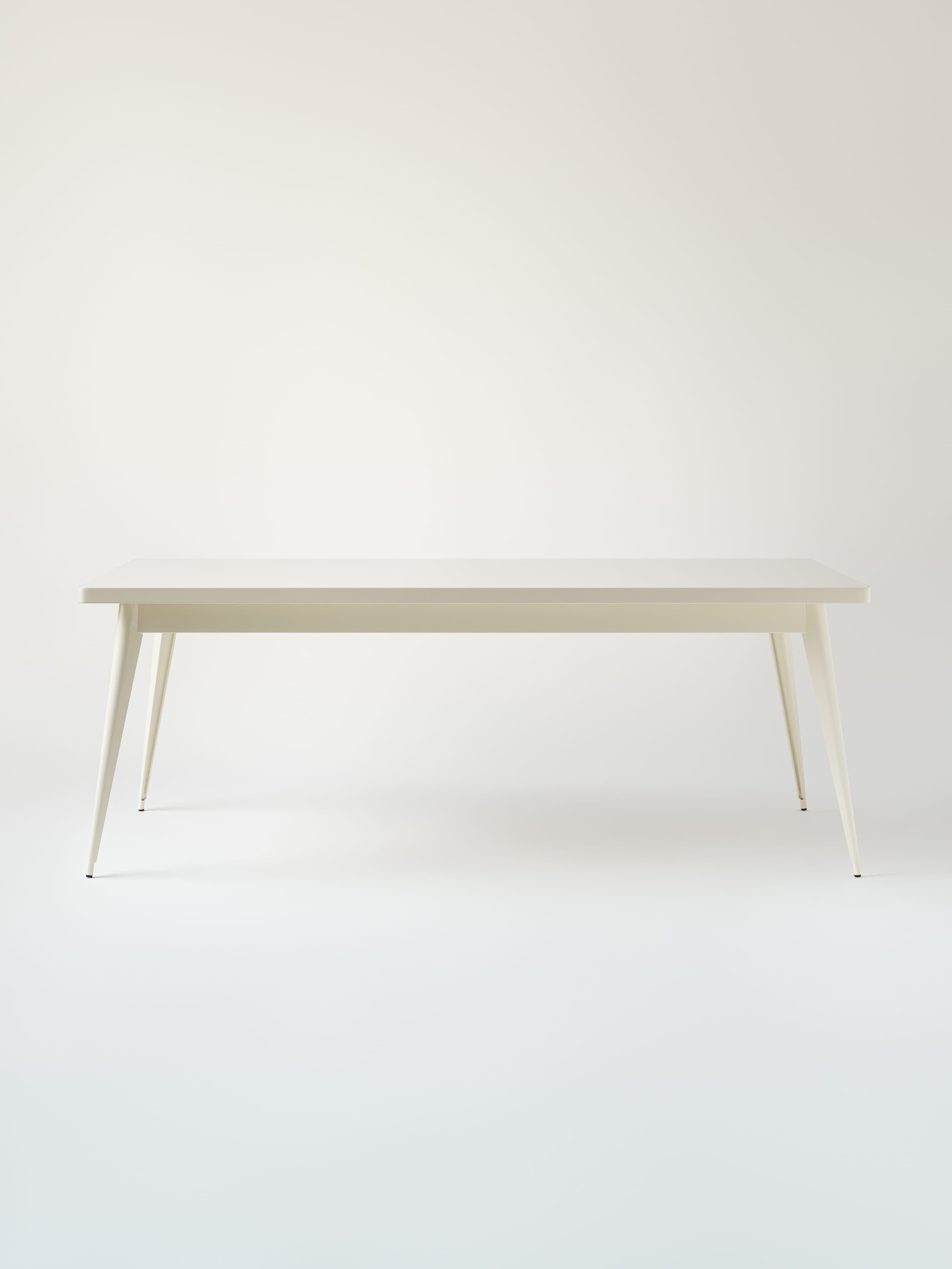 Table 55 200x95 / plateau métal - Blanc Pur