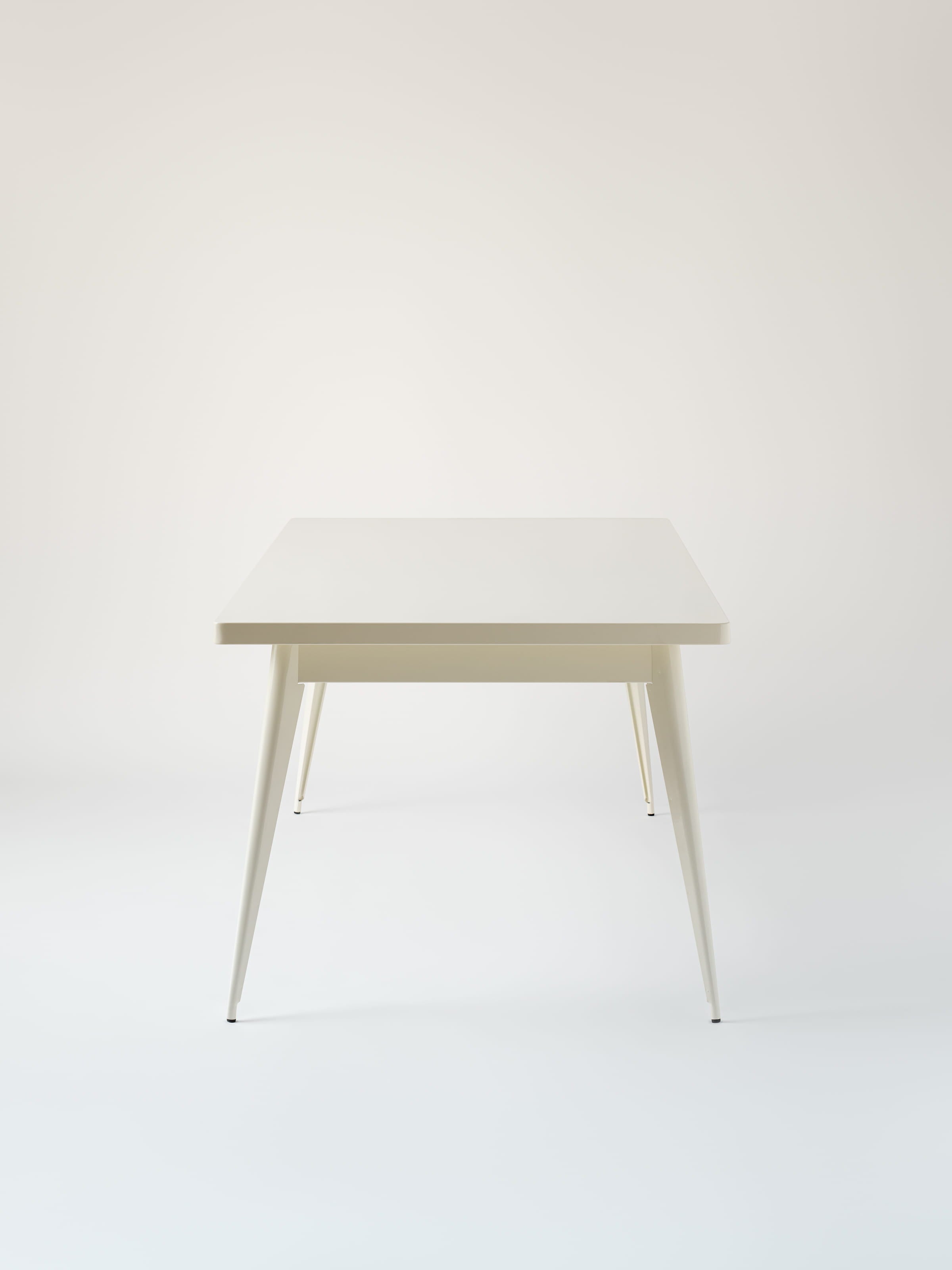 Table 55 200x95 / plateau métal - Blanc Pur