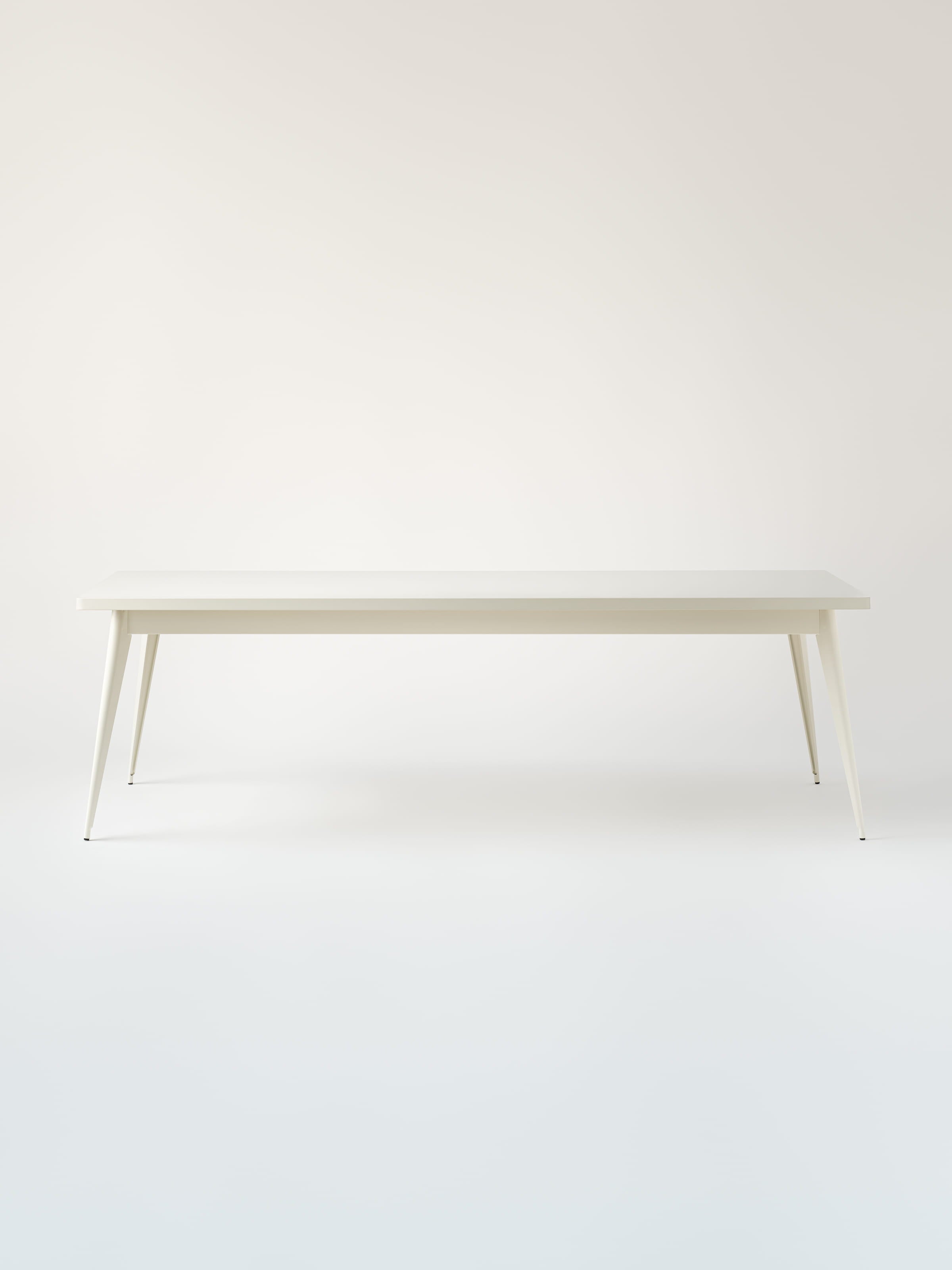 Table 55 240x100 / plateau métal - Blanc Pur