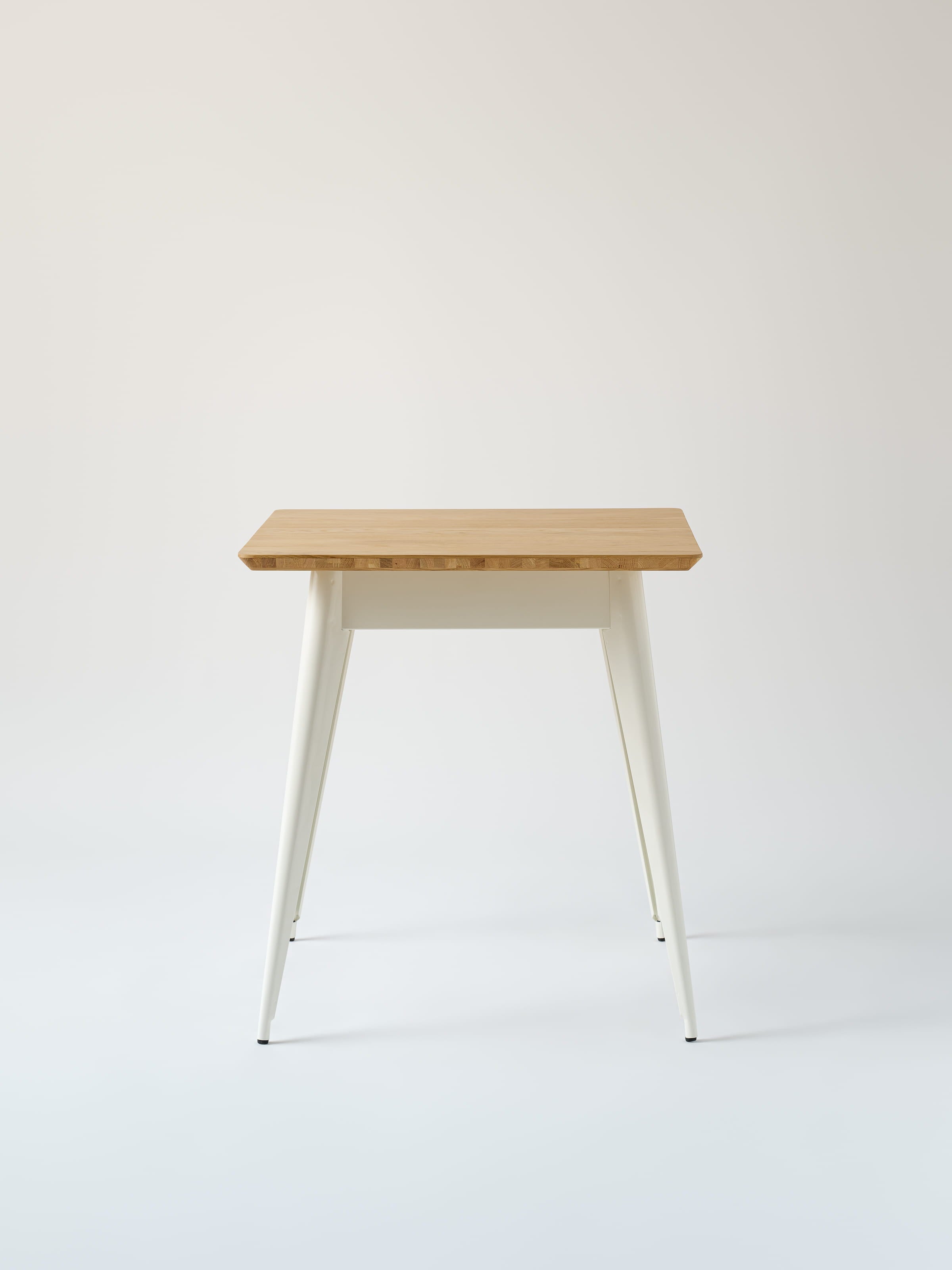 Table café 55 70x70 / plateau chêne naturel - Brut Verni