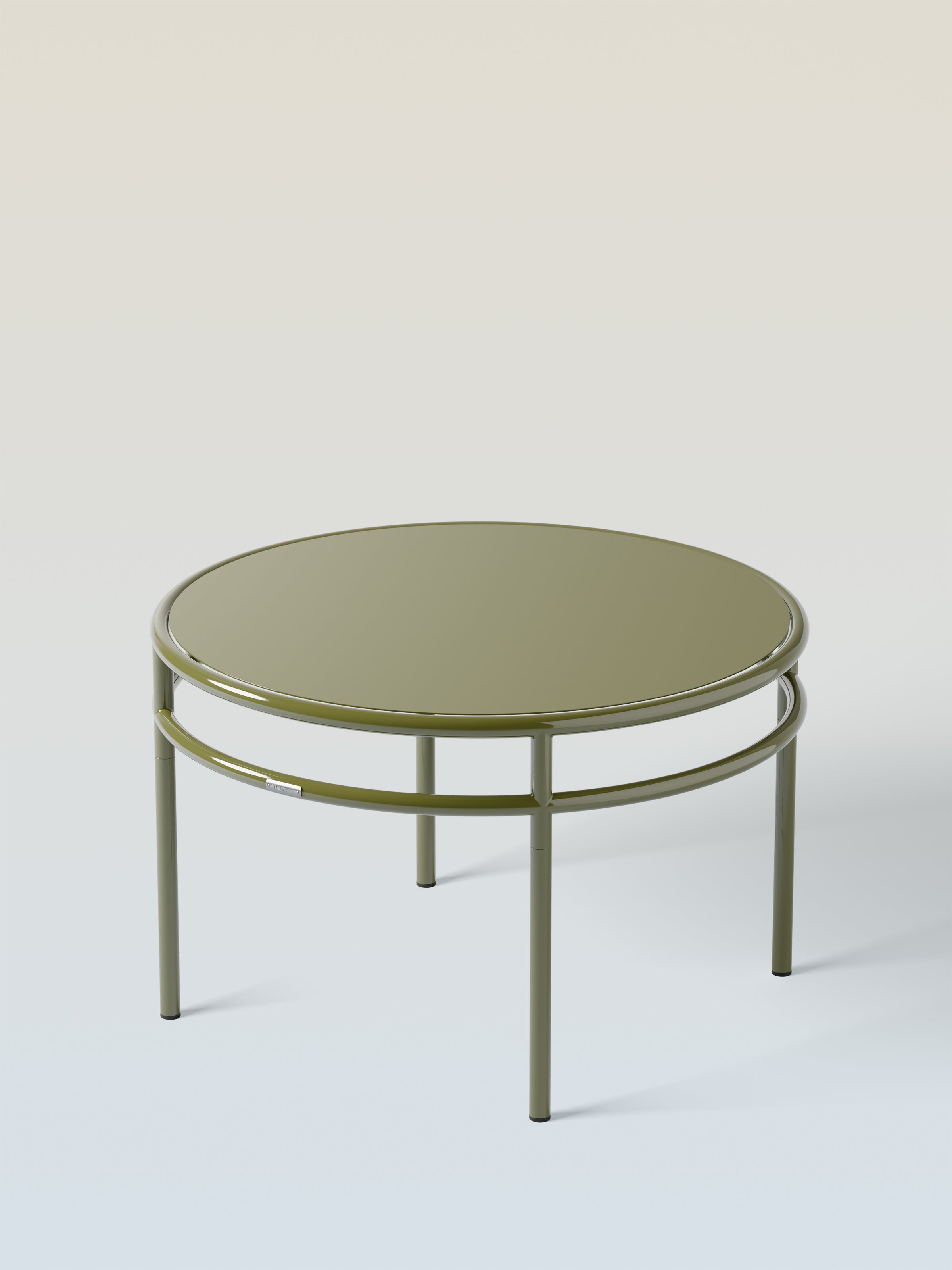 Table basse Epure Ø80 - Vert Jonc