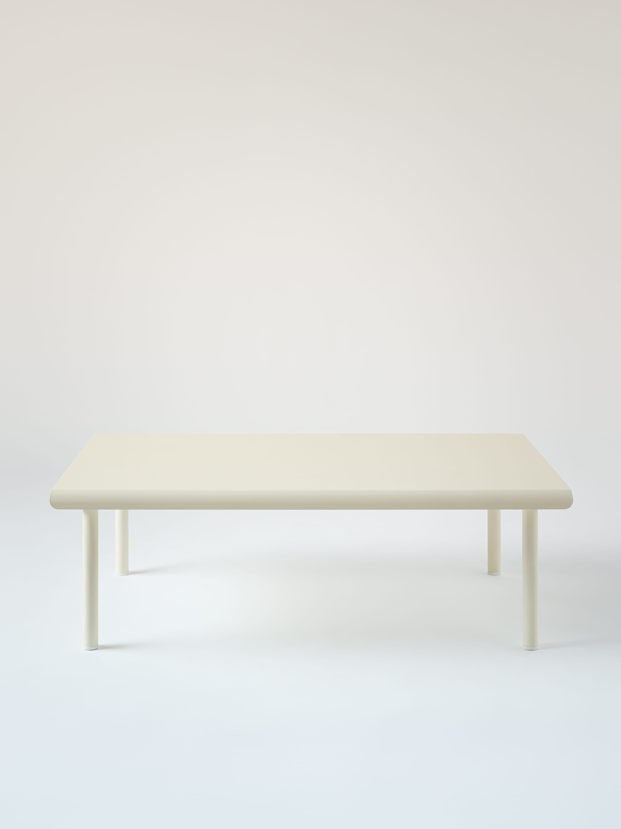 Table basse Patio 110x70 - Blanc Perlé
