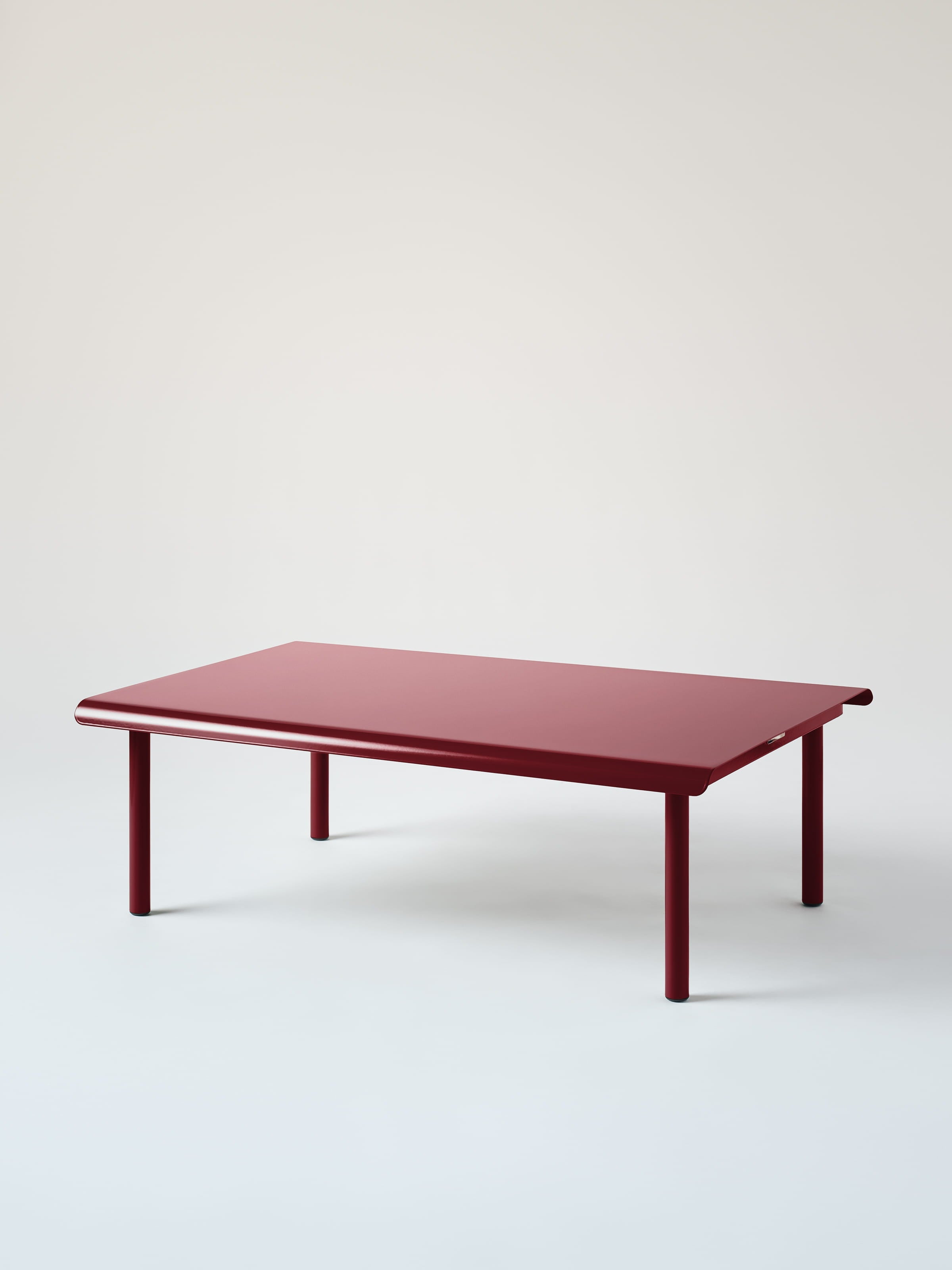 Table basse Patio 110x70 - Rouge Vin