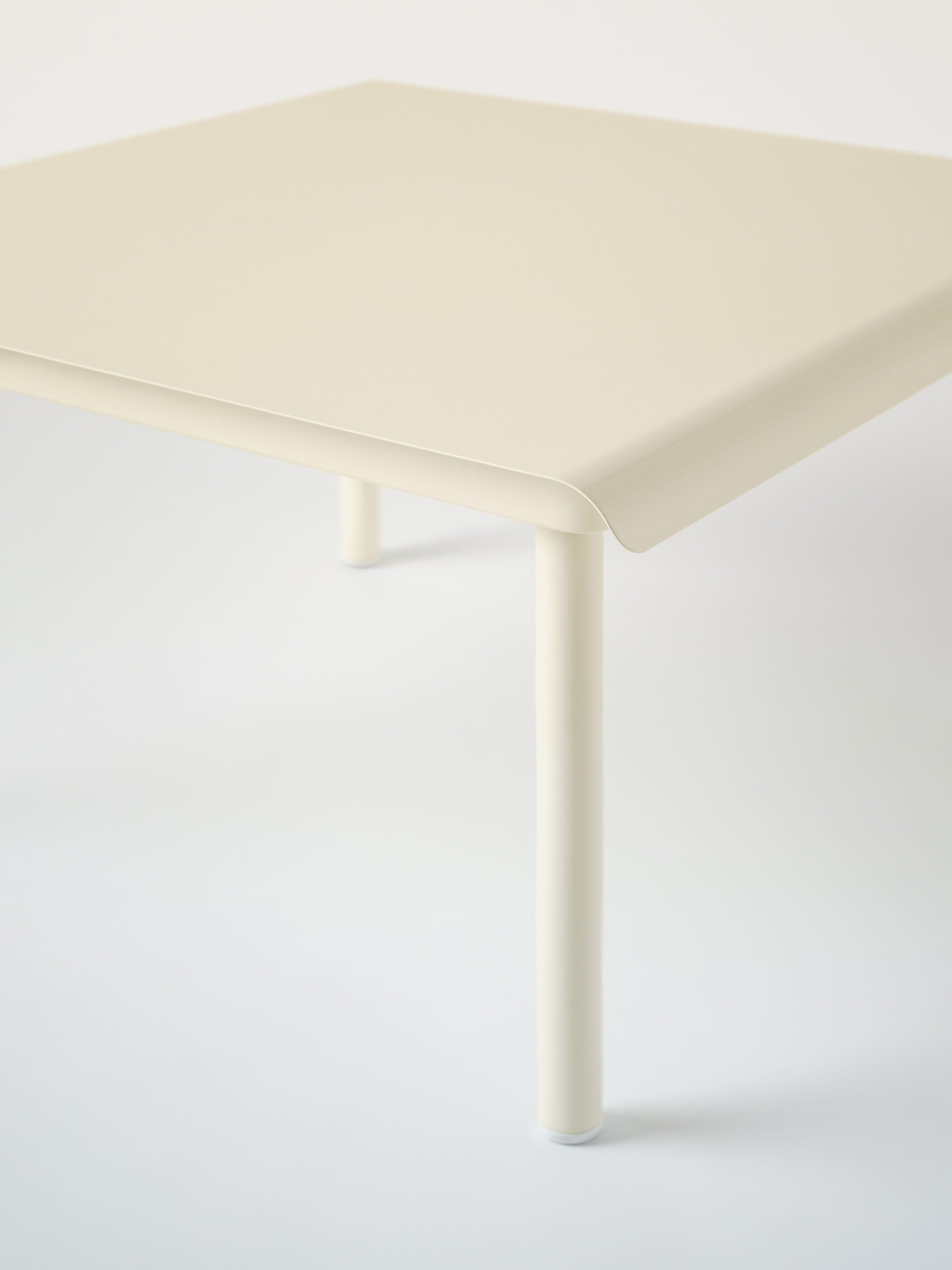 Table basse Patio 75x75 - Blanc Perlé