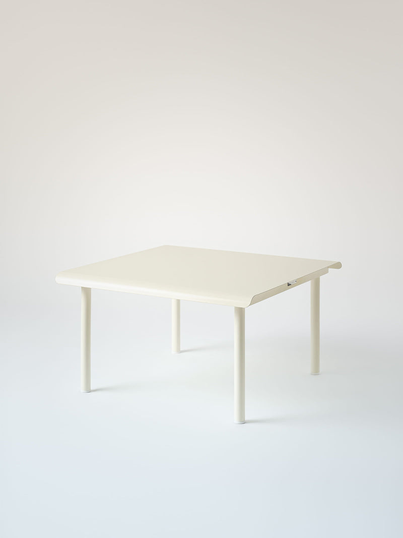 Table basse Patio 75x75 - Blanc Perlé