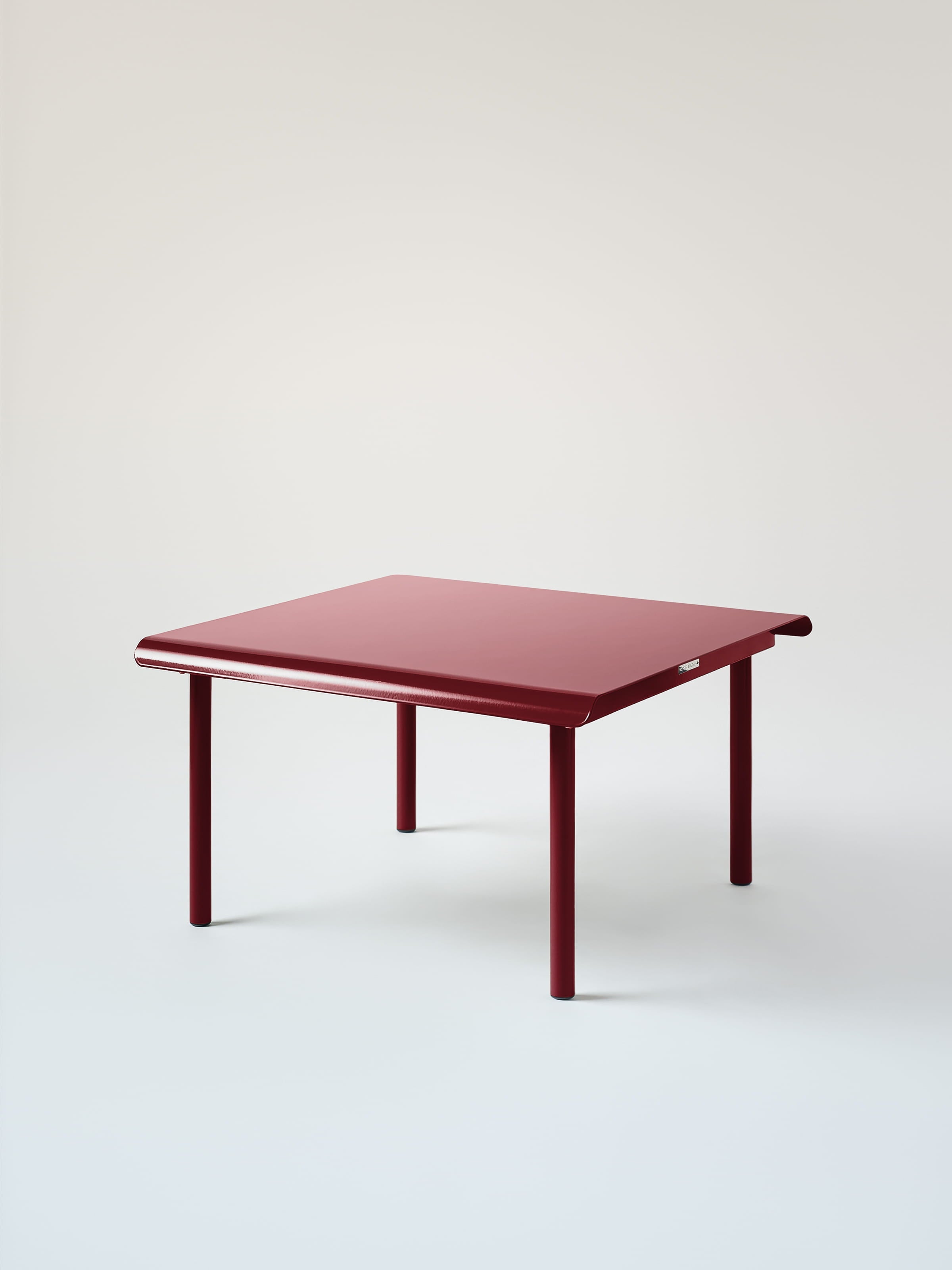Table basse Patio 75x75 - Rouge Vin