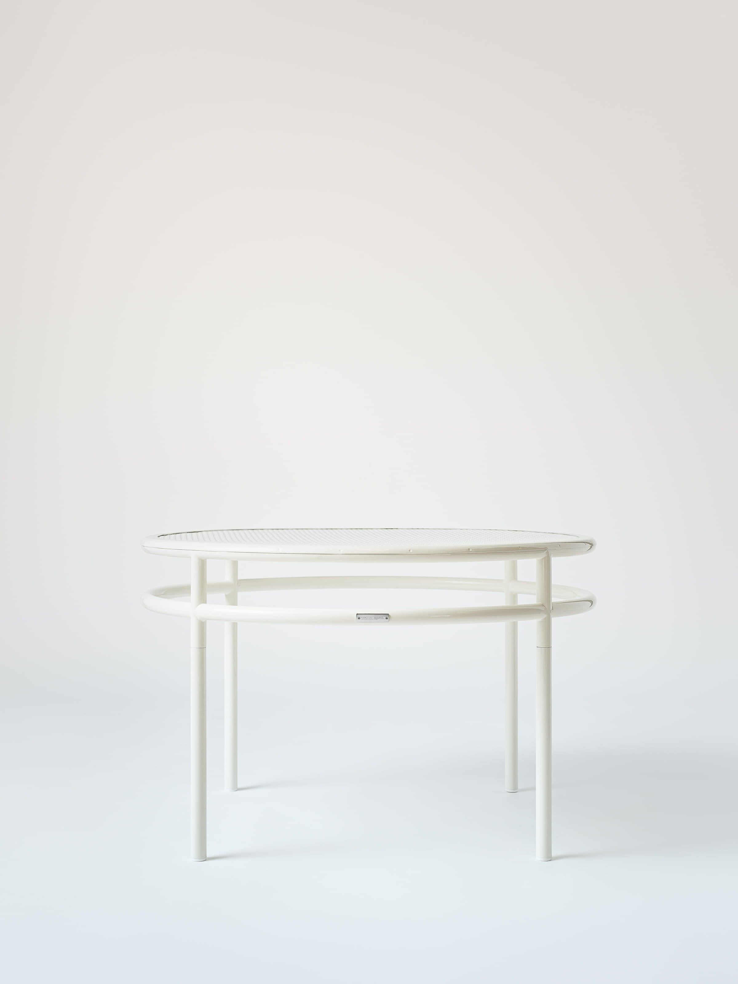 Table basse Tressée Ø80 - Brun Vert