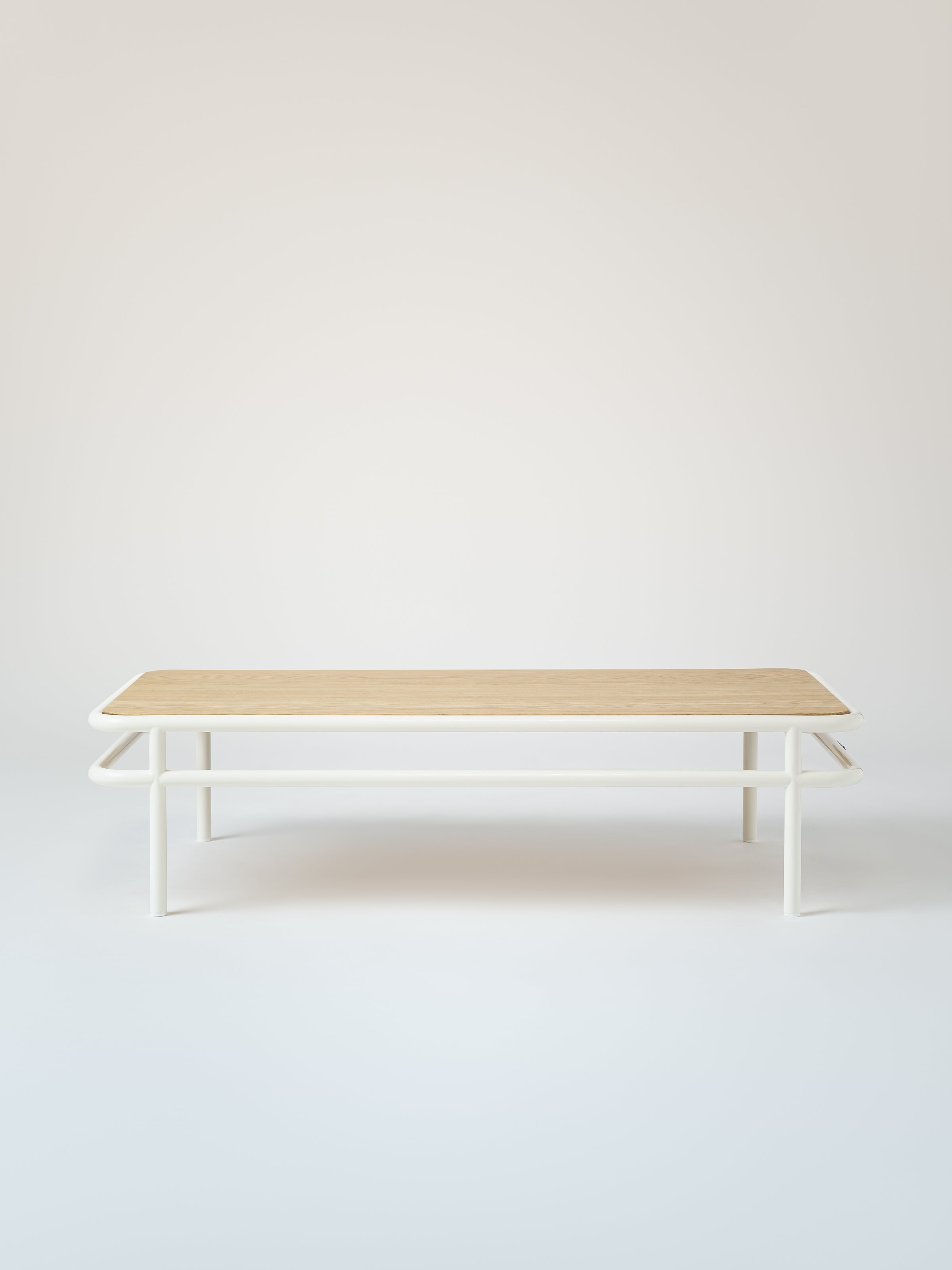 Table basse UD 120x60 / plateau chêne naturel - Brun Noir