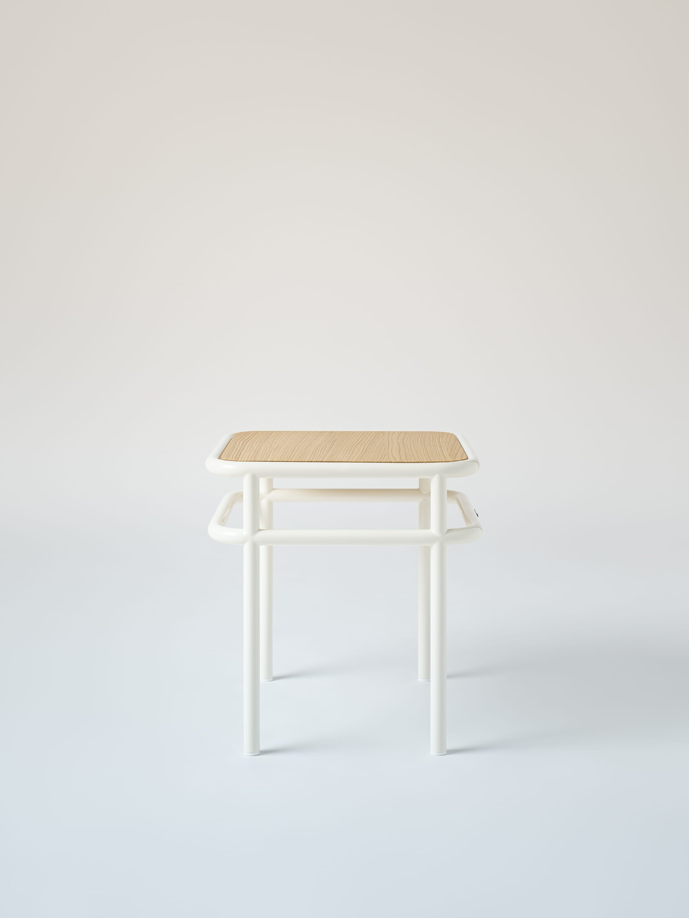 Table d'appoint UD / plateau chêne naturel - Noir Foncé