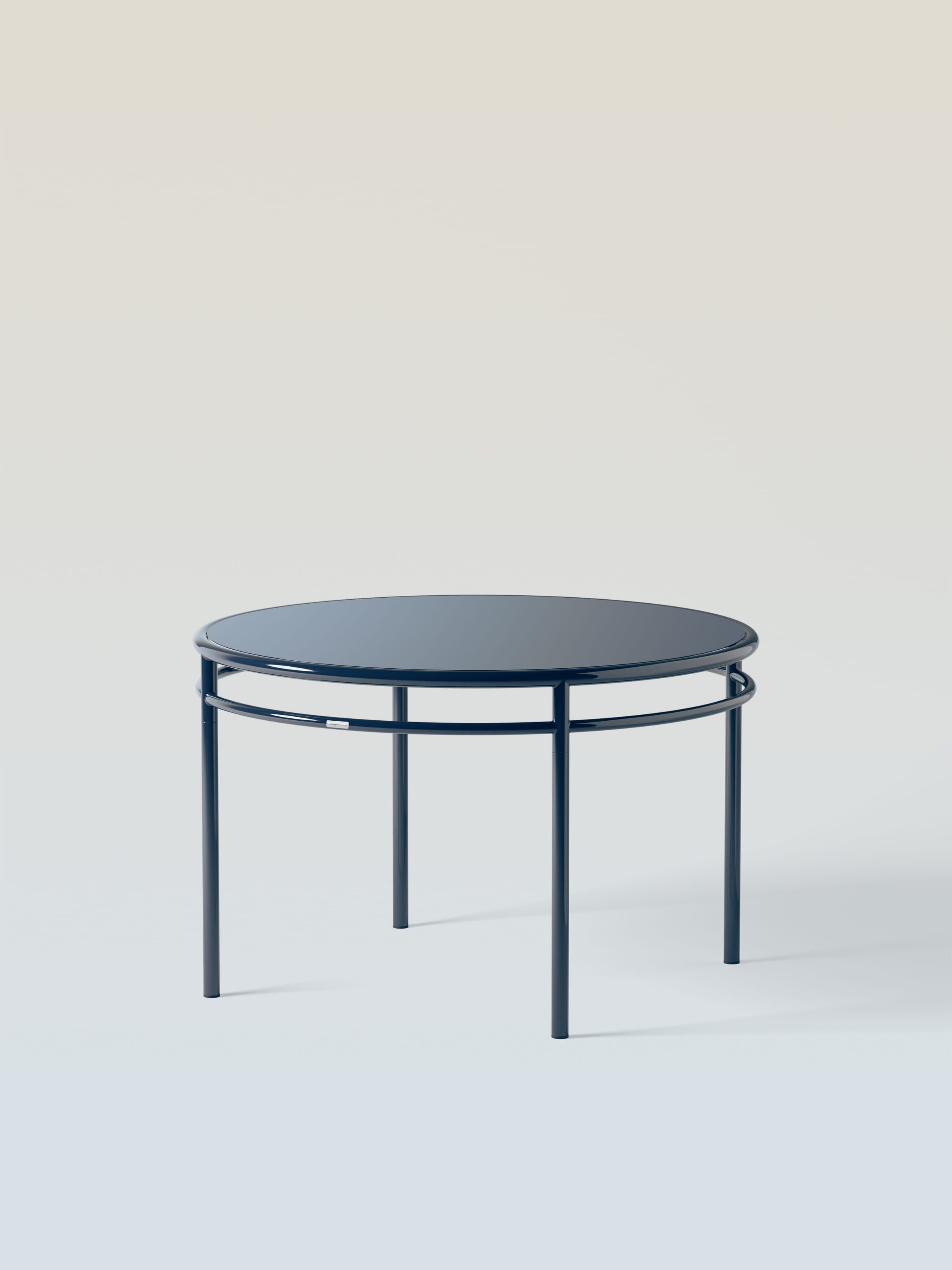 Table Epure Ø120 - Bleu Noir