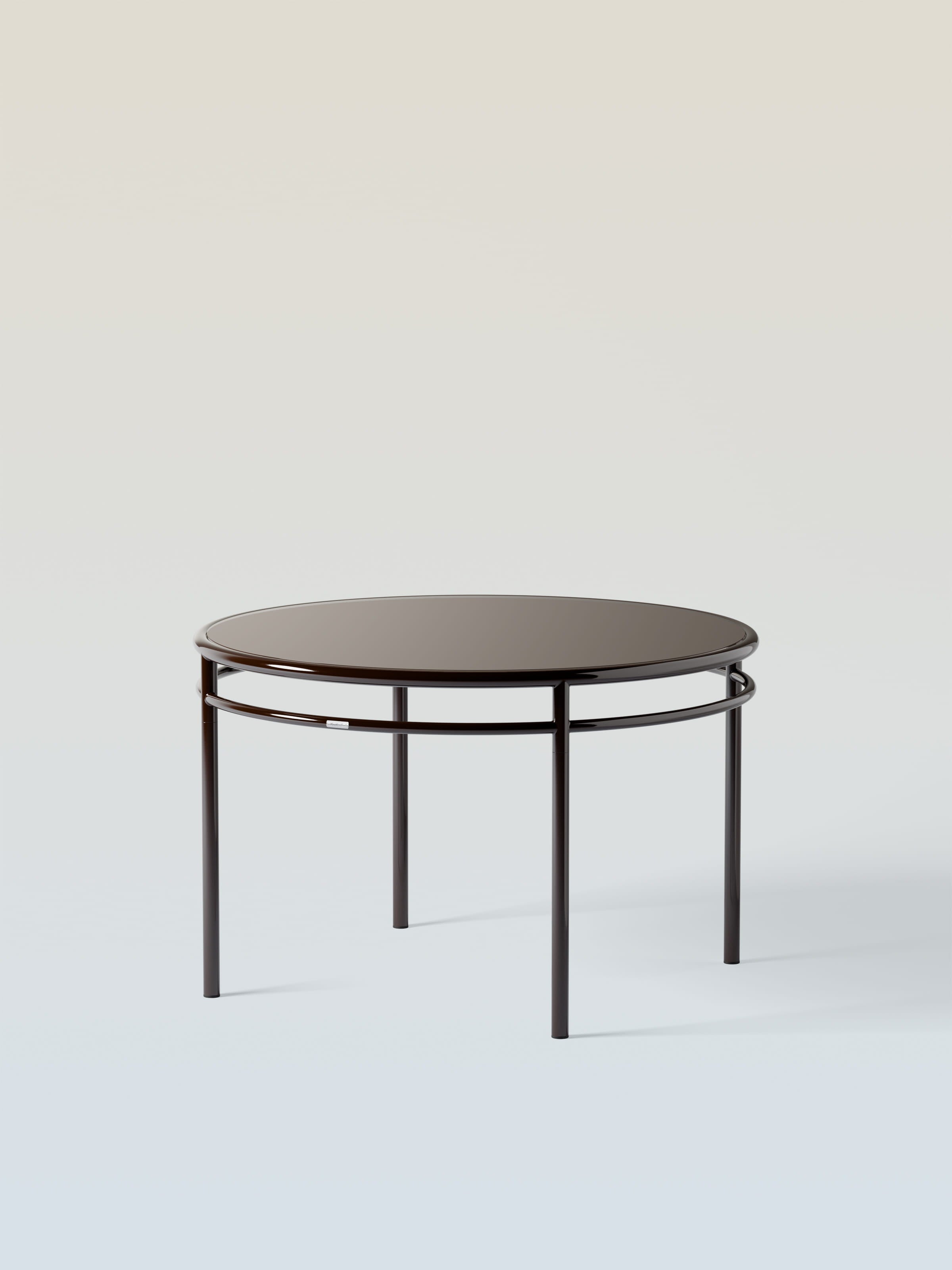 Table Epure Ø120 - Brun Noir