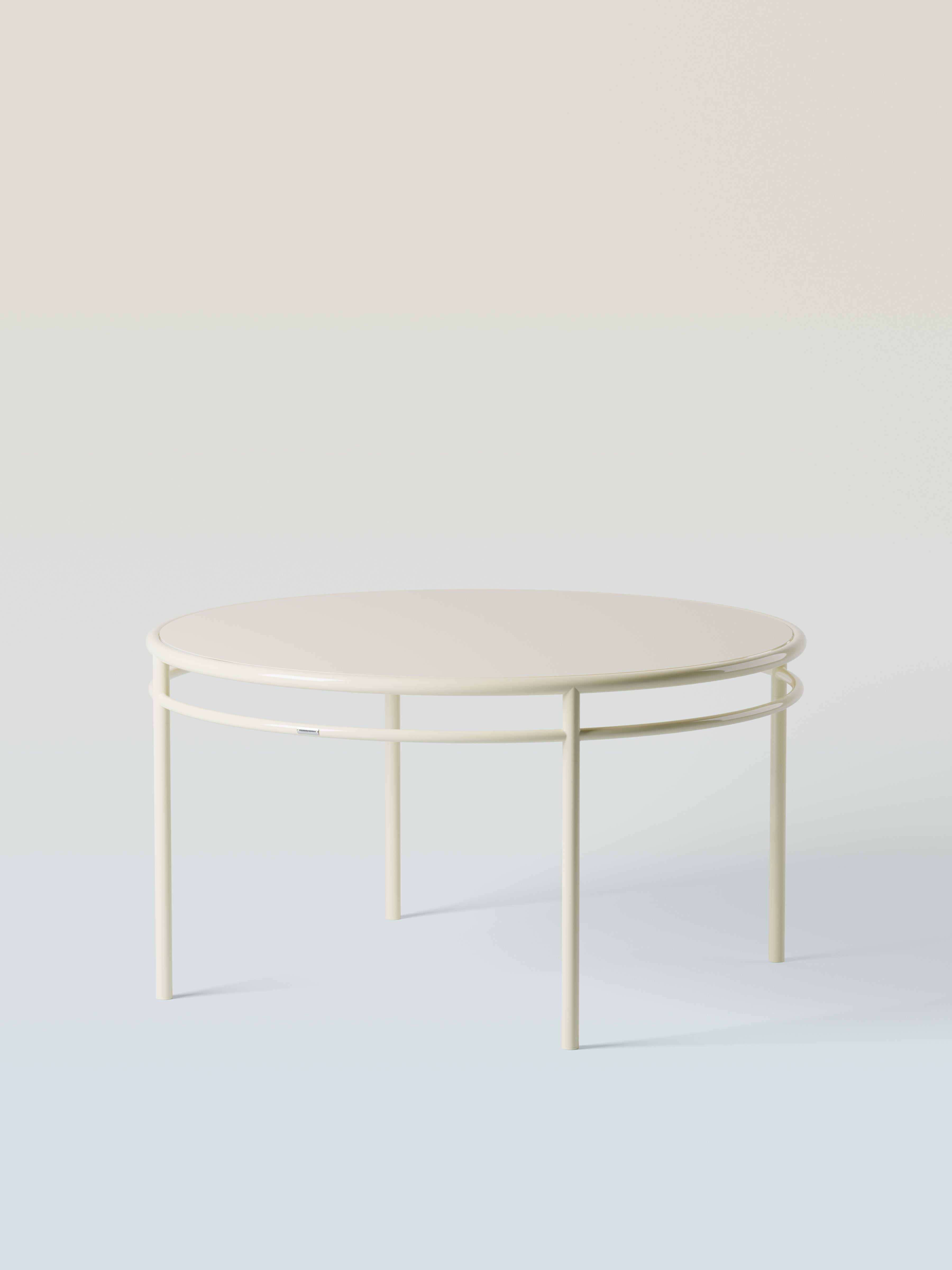 Table Epure Ø140 - Blanc Perlé