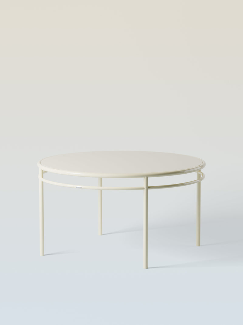 Table Epure Ø140 - Blanc Perlé